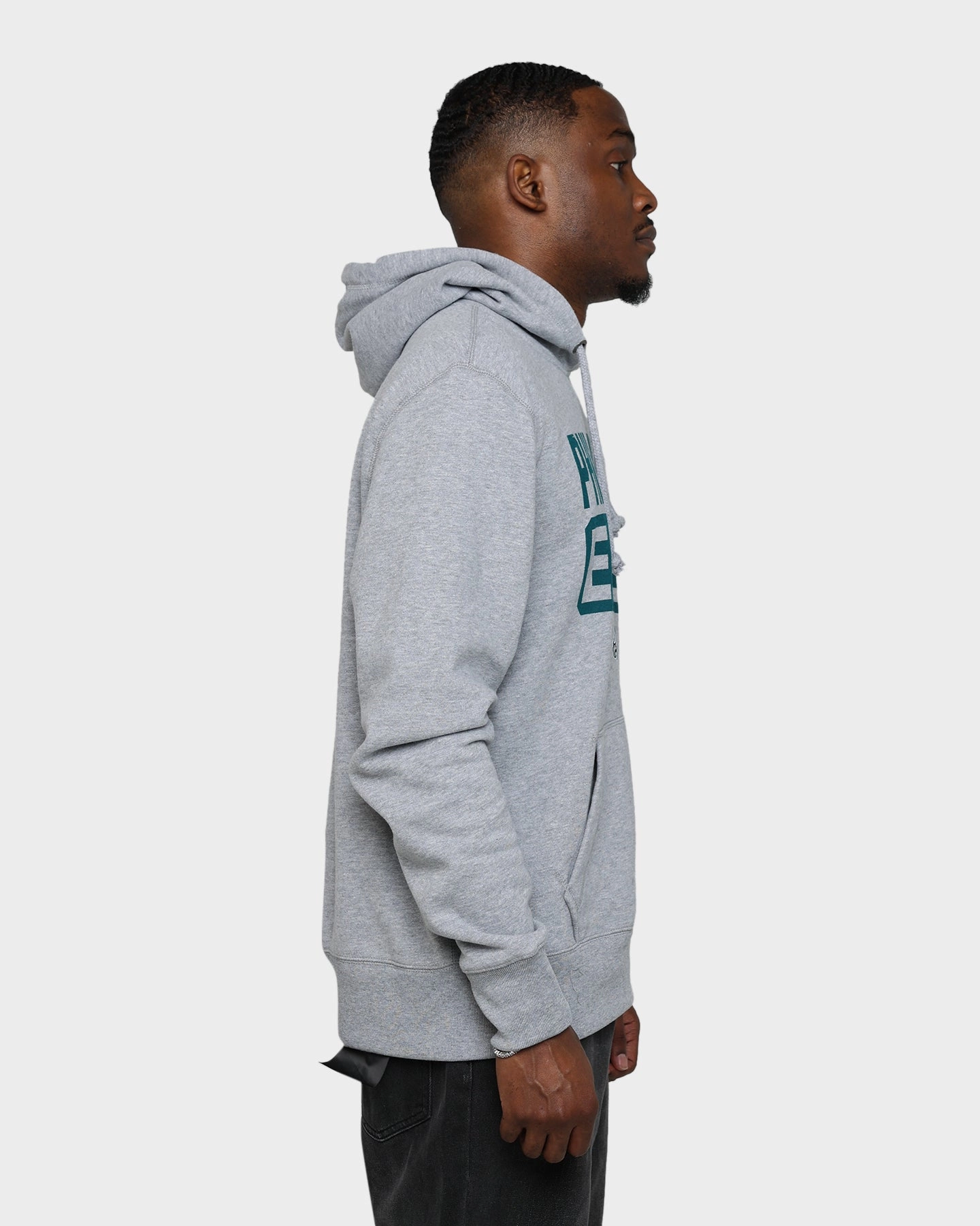 47 Brand Philadelphia Eagles Box Out Headline Hoodie Slate Grey