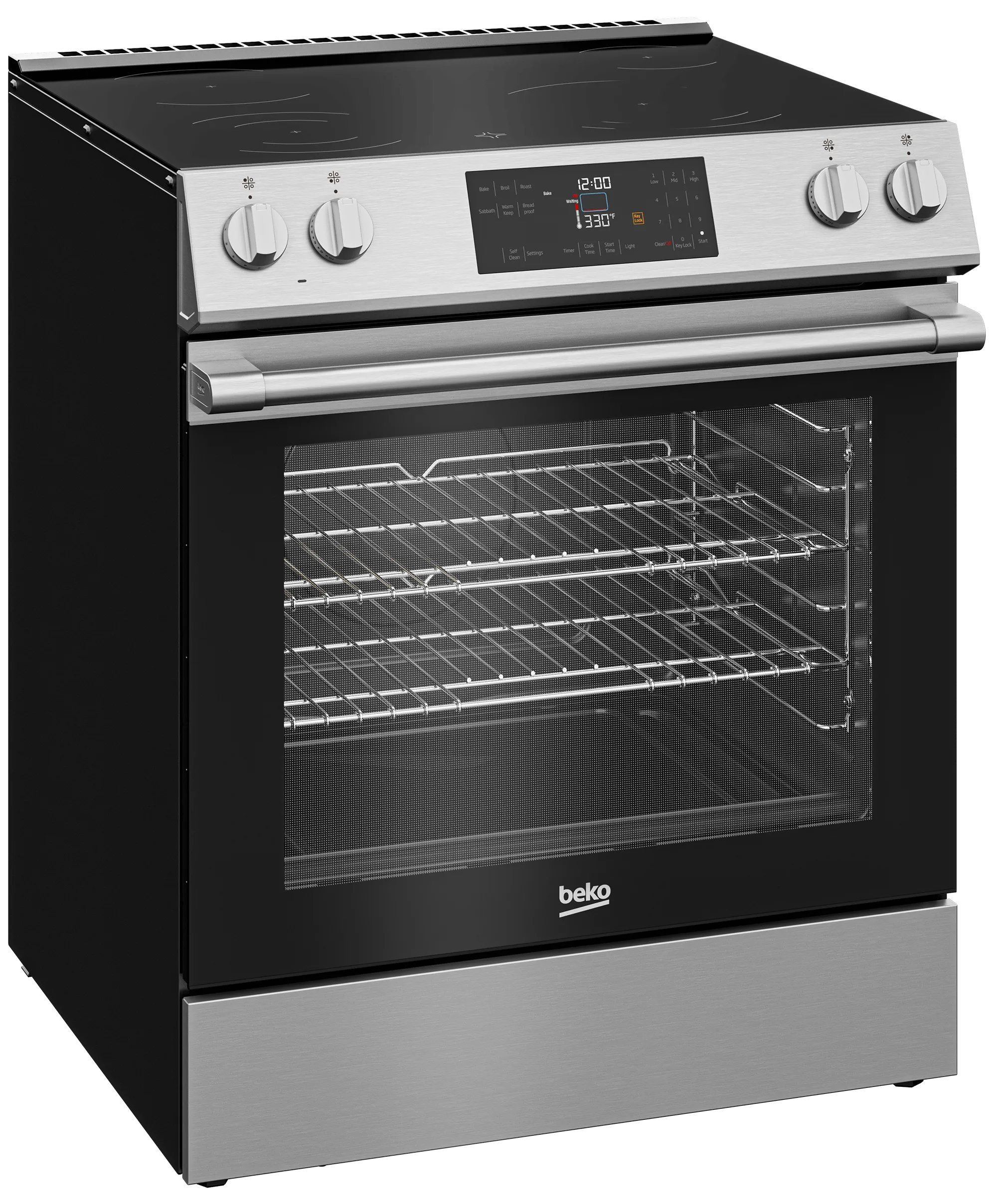 Beko SLER30423SS 30 Slide-In Range