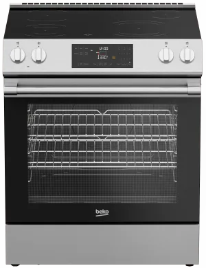 Beko SLER30423SS 30 Slide-In Range