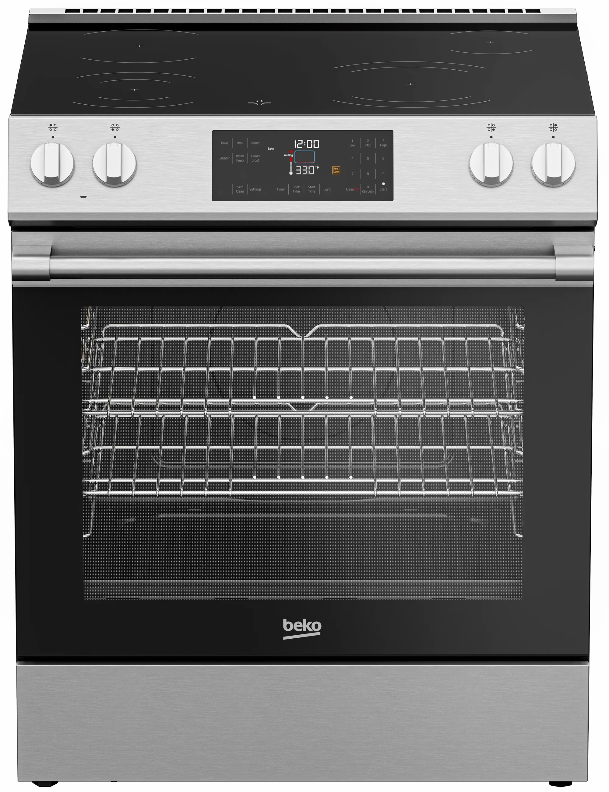 Beko SLER30423SS 30 Slide-In Range