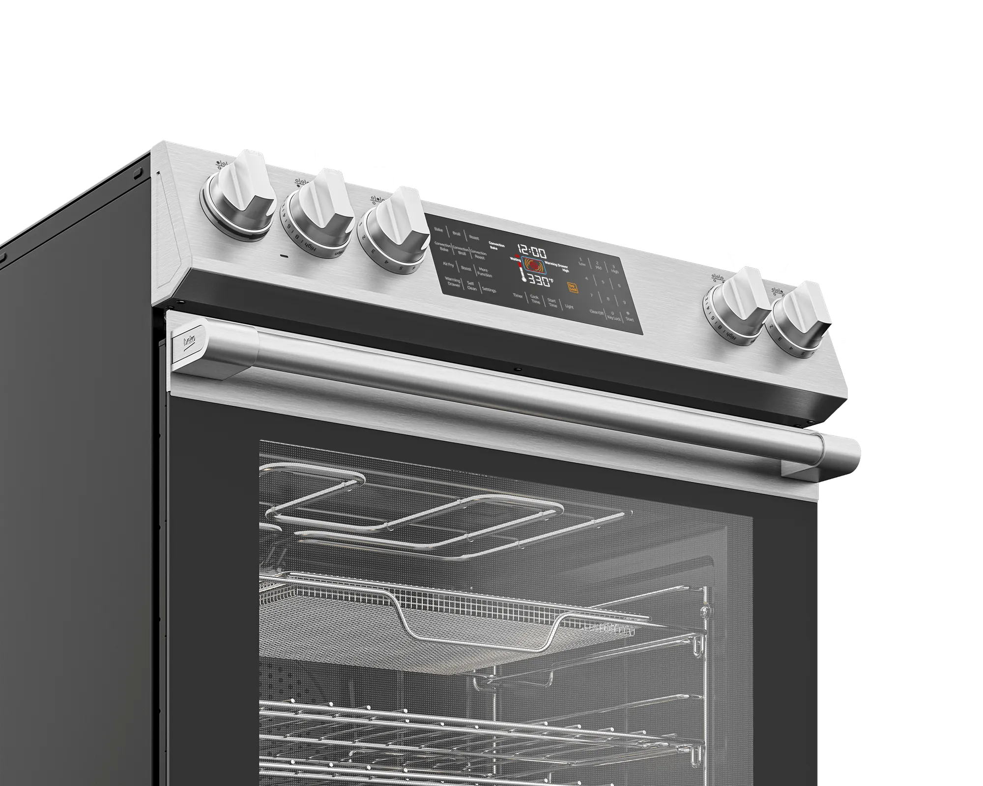 Beko SLER30524SS 30 Slide-In Range