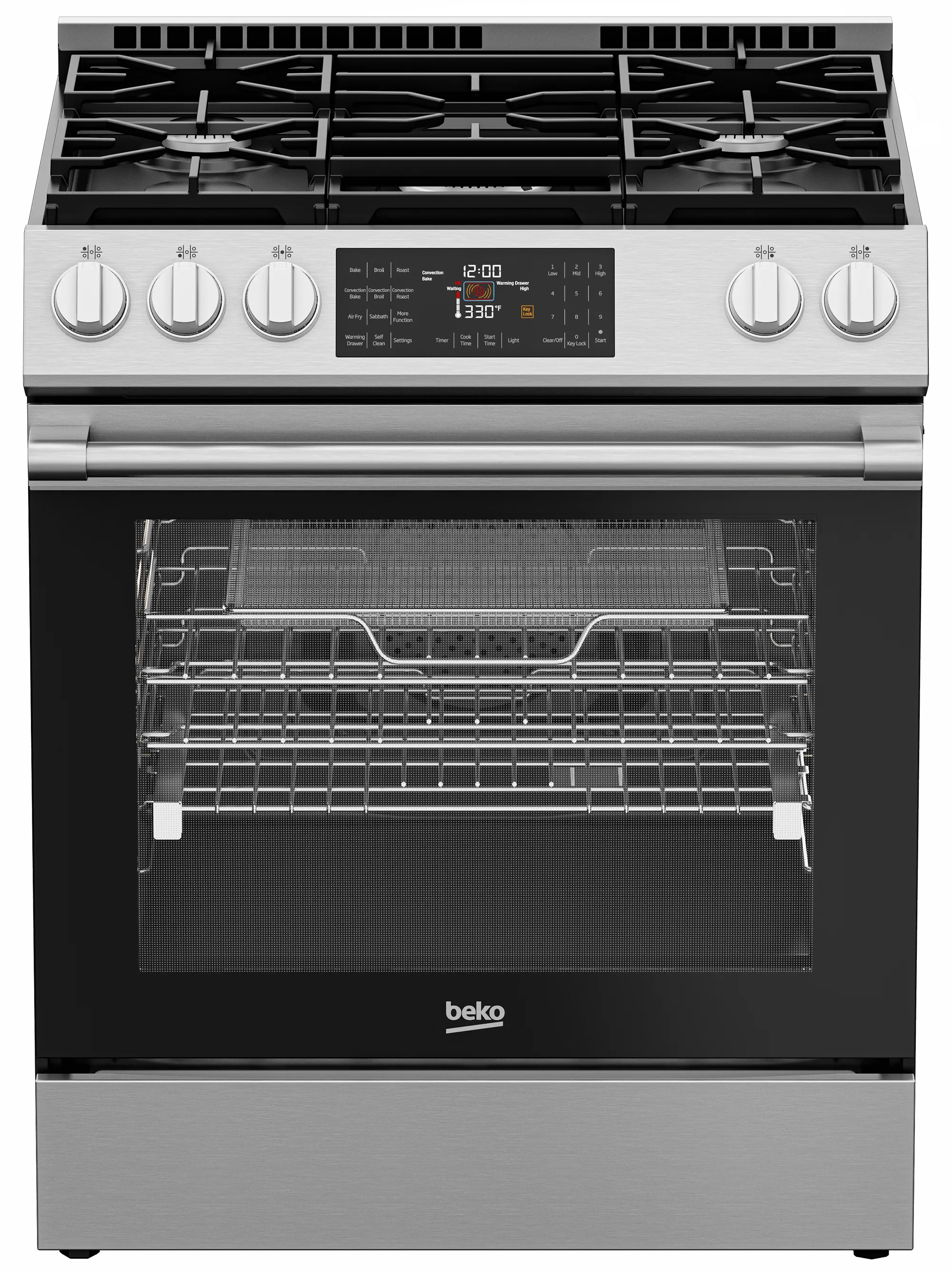 Beko SLGR30524SS 30 Slide-In Range