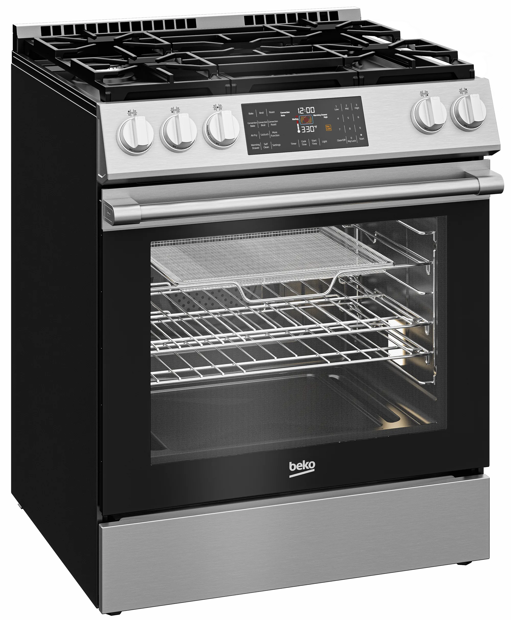 Beko SLGR30524SS 30 Slide-In Range