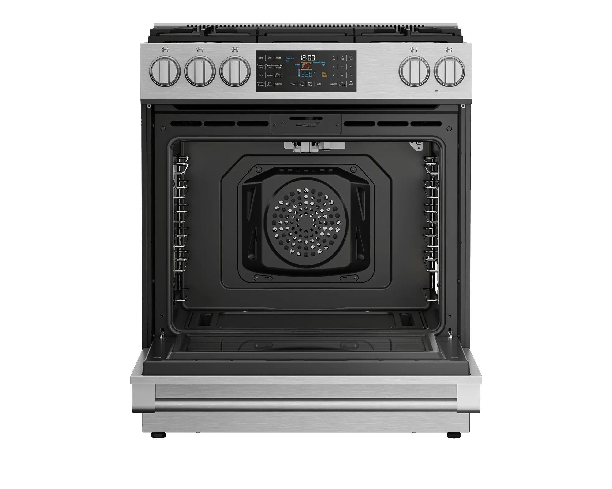 Beko SLGR30532SS 30 Stainless Steel Slide-In Gas Range