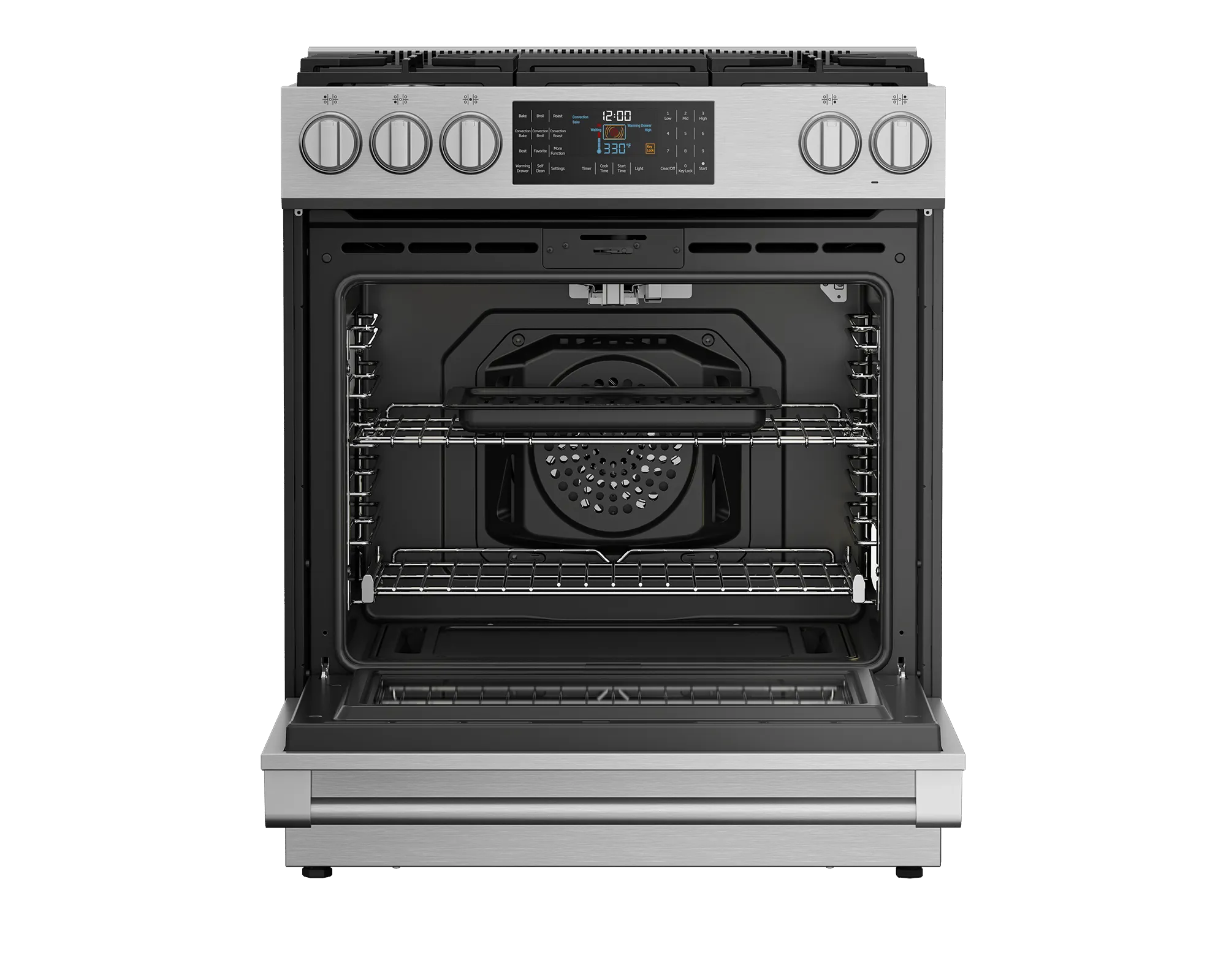 Beko SLGR30532SS 30 Stainless Steel Slide-In Gas Range