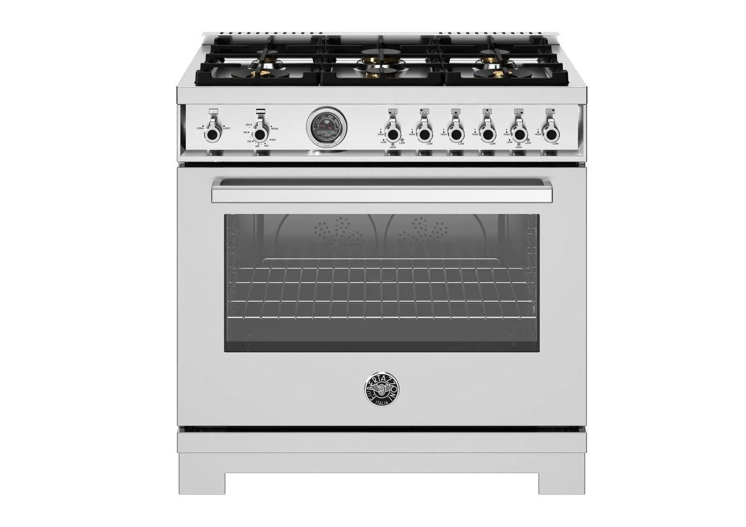 Bertazzoni PRO366BCFGMXTLP 36 Professional Range All Gas Ss