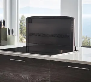Best Range Hoods D49M36BLS Cattura Downdraft Ventilator - 36 Black Stainless Steel 650 Max Cfm To 1650 Max Cfm