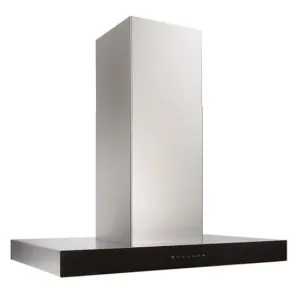 Best Range Hoods ICB3I36SBB Ispira 36-In. 650 Max Cfm Stainless Steel Island Range Hood With Purled&#8482; Light System And Black Glass