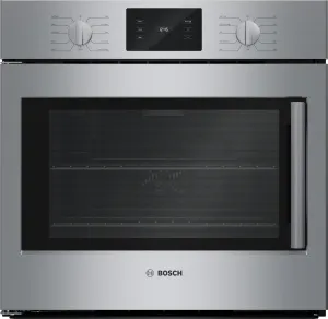 Bosch HBL5455LUC 500 Series Single Wall Oven 30 Left Sideopening Door. Stainless Steel