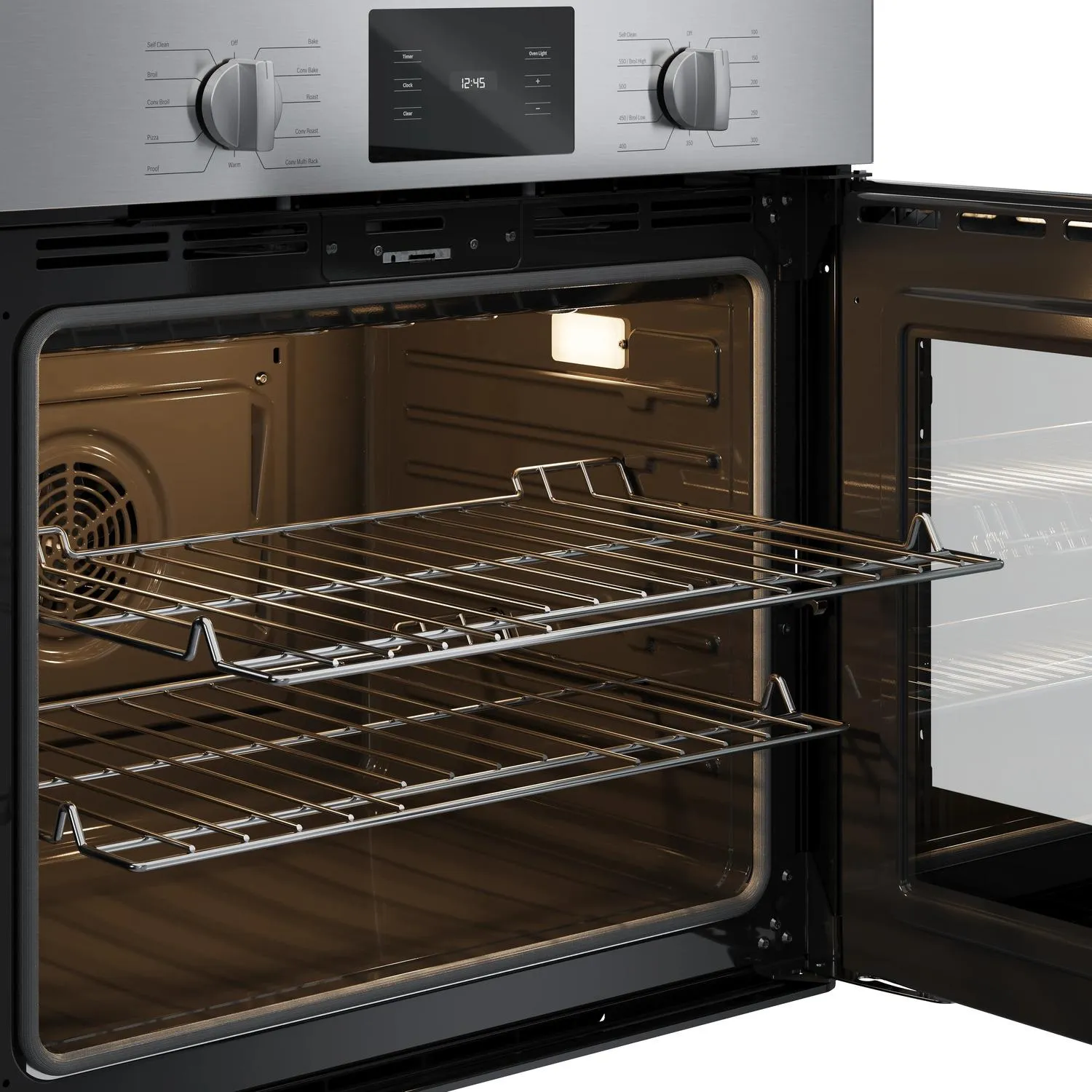 Bosch HBL5455RUC 500 Series Single Wall Oven 30 Right Sideopening Door. Stainless Steel