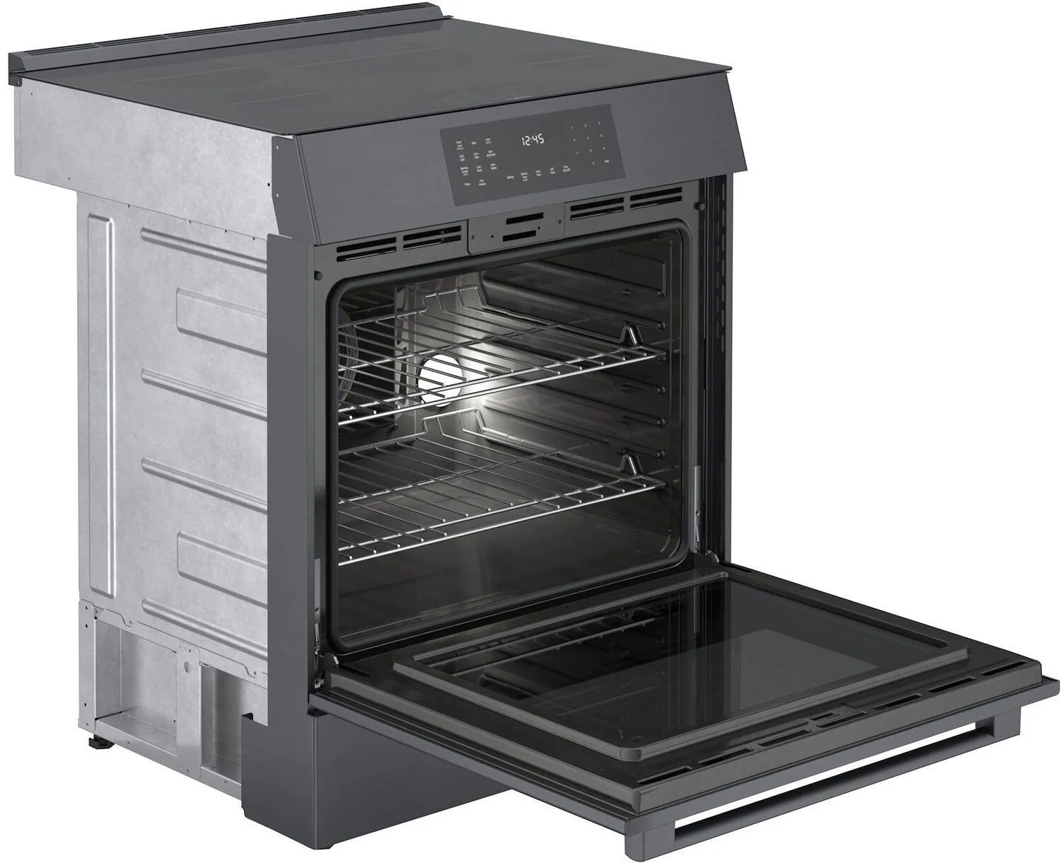 Bosch HII8047U 800 Series Induction Slide-In Range 30'' Black Stainless Steel Hii8047U