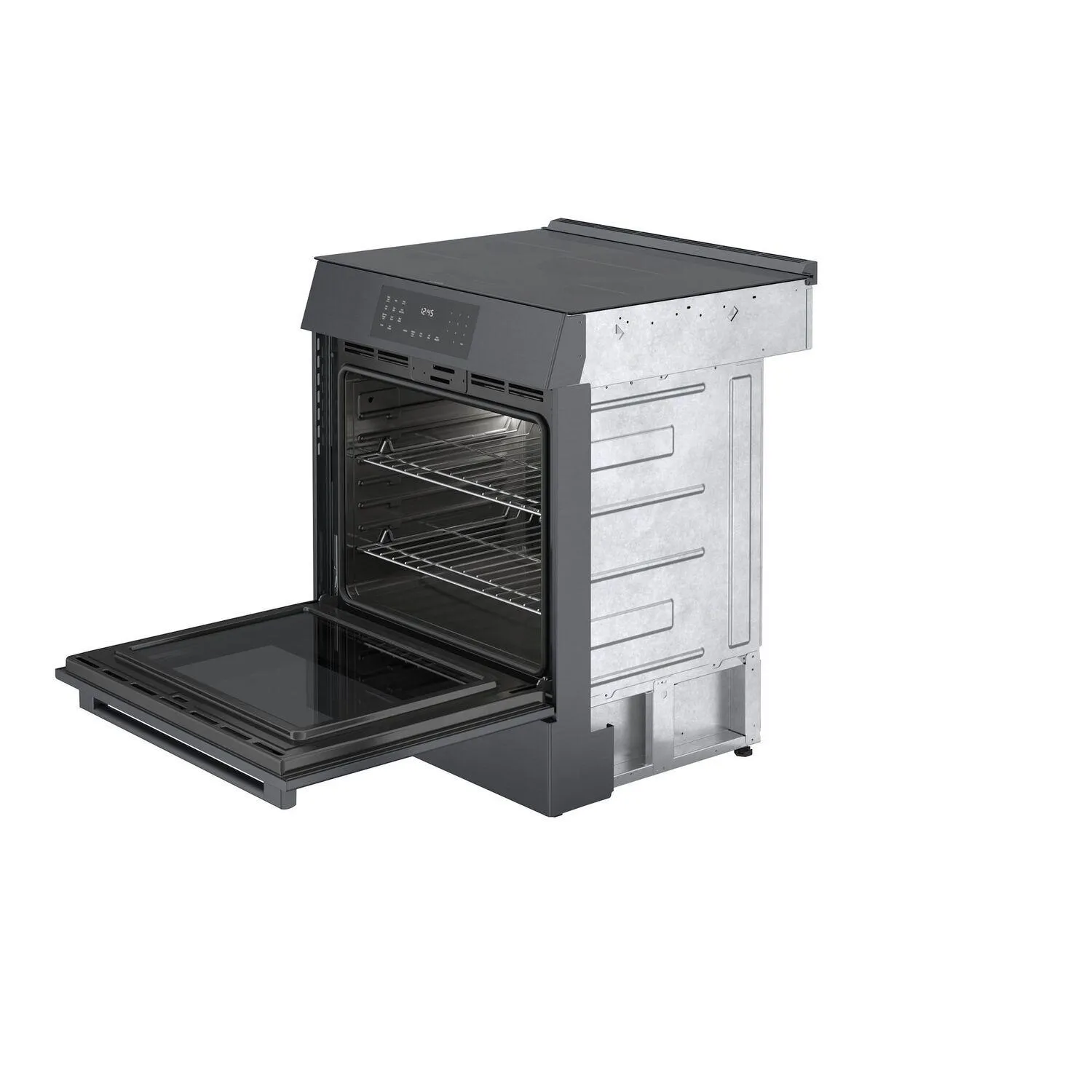 Bosch HII8047U 800 Series Induction Slide-In Range 30'' Black Stainless Steel Hii8047U