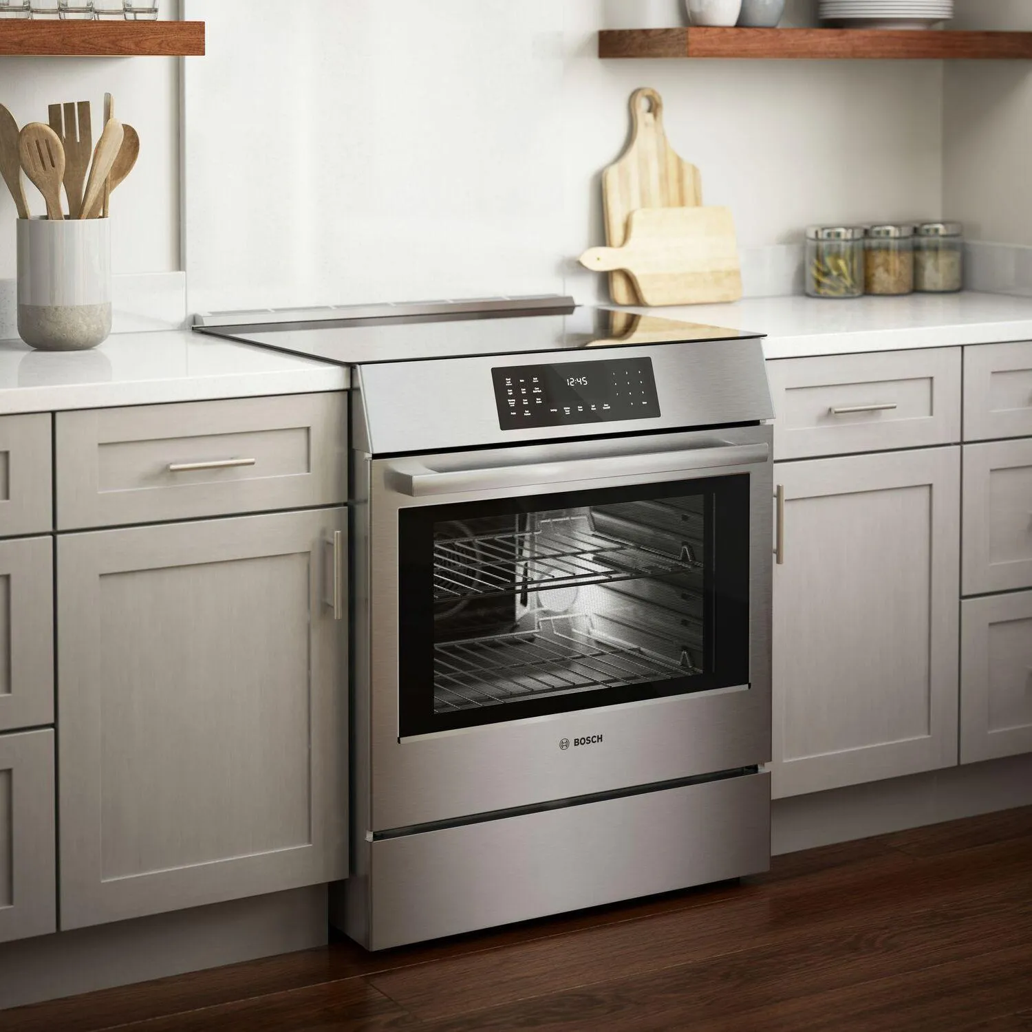 Bosch HII8057U 800 Series Induction Slide-In Range 30'' Stainless Steel Hii8057U