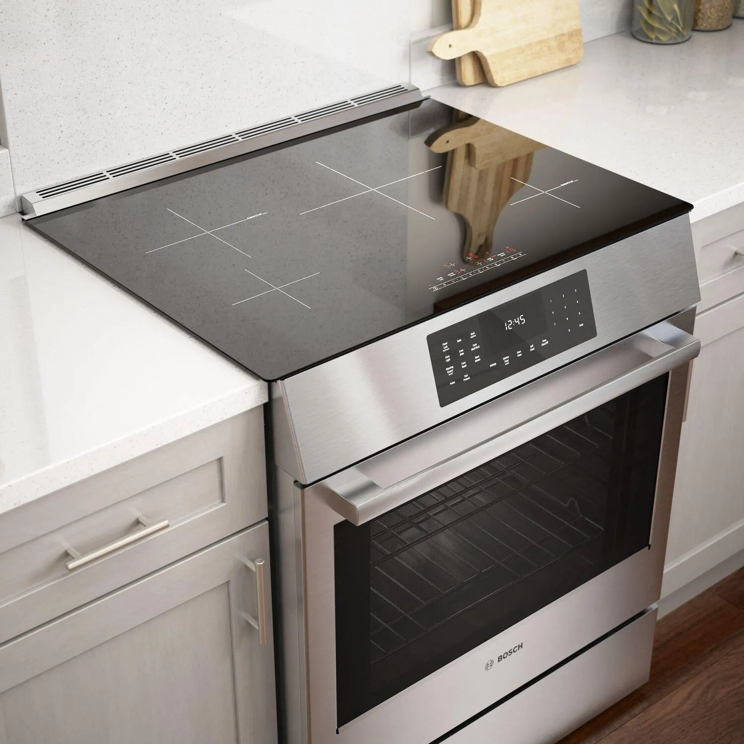 Bosch HII8057U 800 Series Induction Slide-In Range 30'' Stainless Steel Hii8057U