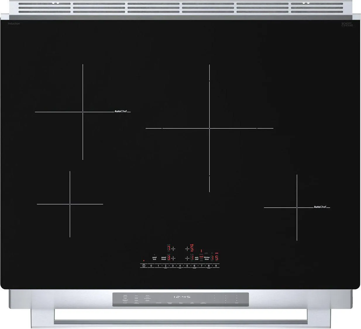 Bosch HII8057U 800 Series Induction Slide-In Range 30'' Stainless Steel Hii8057U