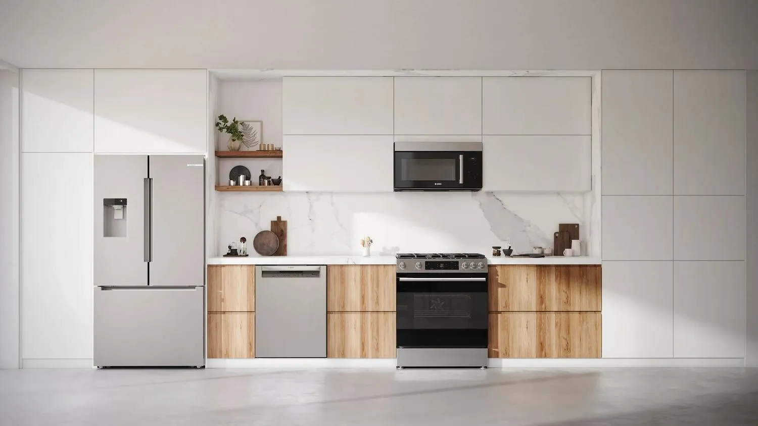 Bosch HMV1055U 100 Series Over-The-Range Microwave 30 Left Sideopening Door. Stainless Steel