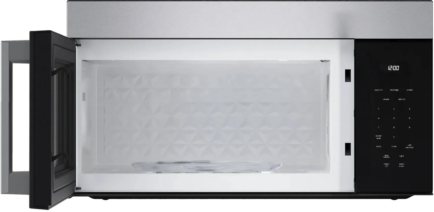 Bosch HMV1055U 100 Series Over-The-Range Microwave 30 Left Sideopening Door. Stainless Steel