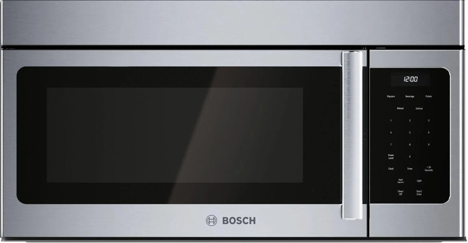 Bosch HMV3054U 300 Series Over-The-Range Microwave 30 Left Sideopening Door. Stainless Steel Hmv3054U