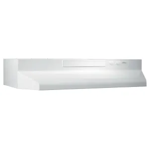 Broan BUEZ330WW Broan 30-Inch Convertible Under-Cabinet Range Hood W/ Easy Install System. 220 Cfm. White