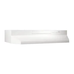 Broan F403011 30 Convertible Range Hood. White-On-White