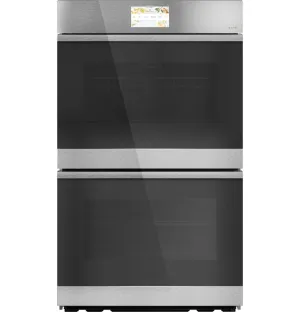 Cafe CTD90DM2NS5 Caf&#8482; Minimal Series 30 Smart Built-In Convection Double Wall Oven In Platinum Glass