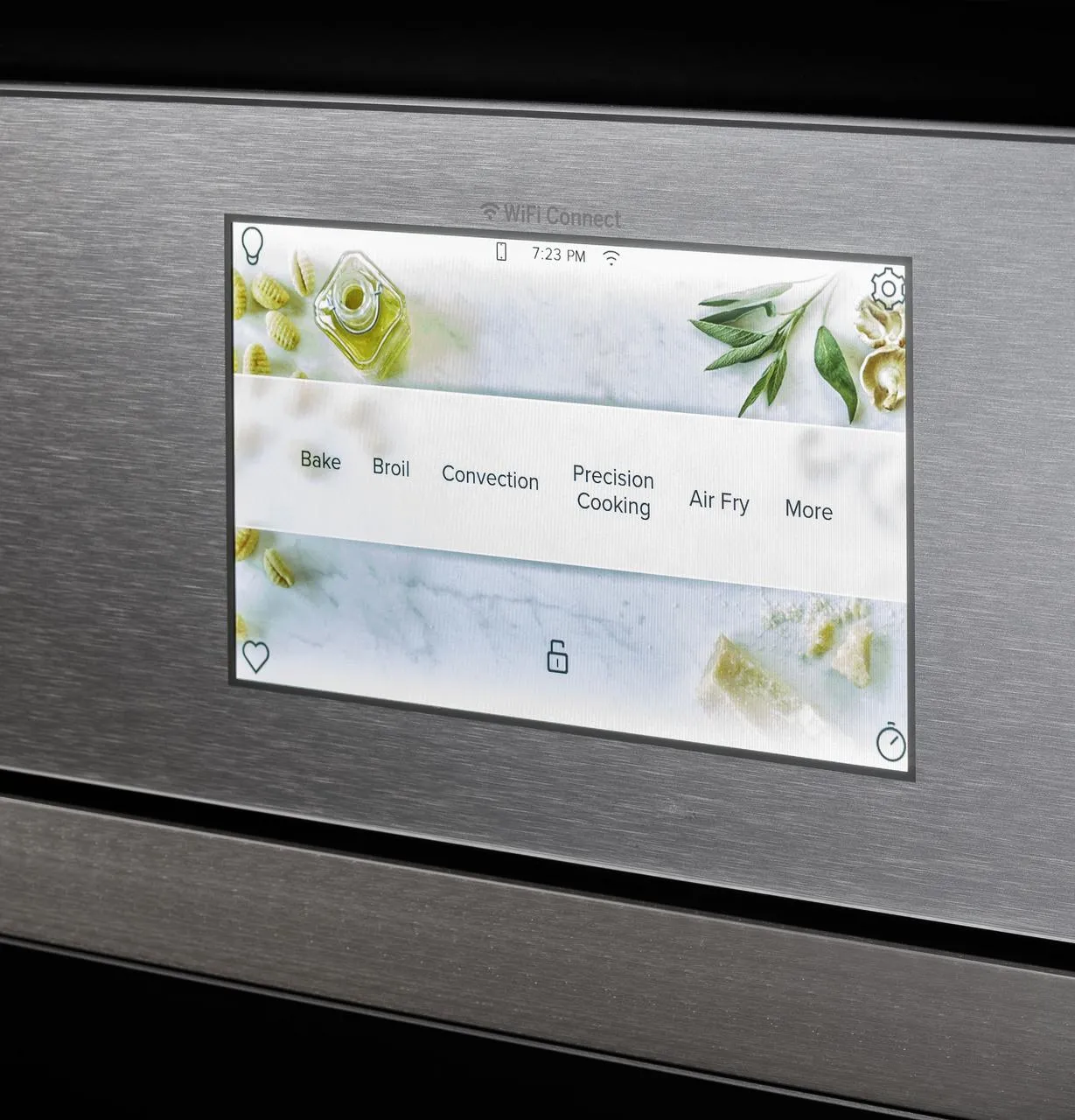 Cafe CTD90DM2NS5 Caf&#8482; Minimal Series 30 Smart Built-In Convection Double Wall Oven In Platinum Glass