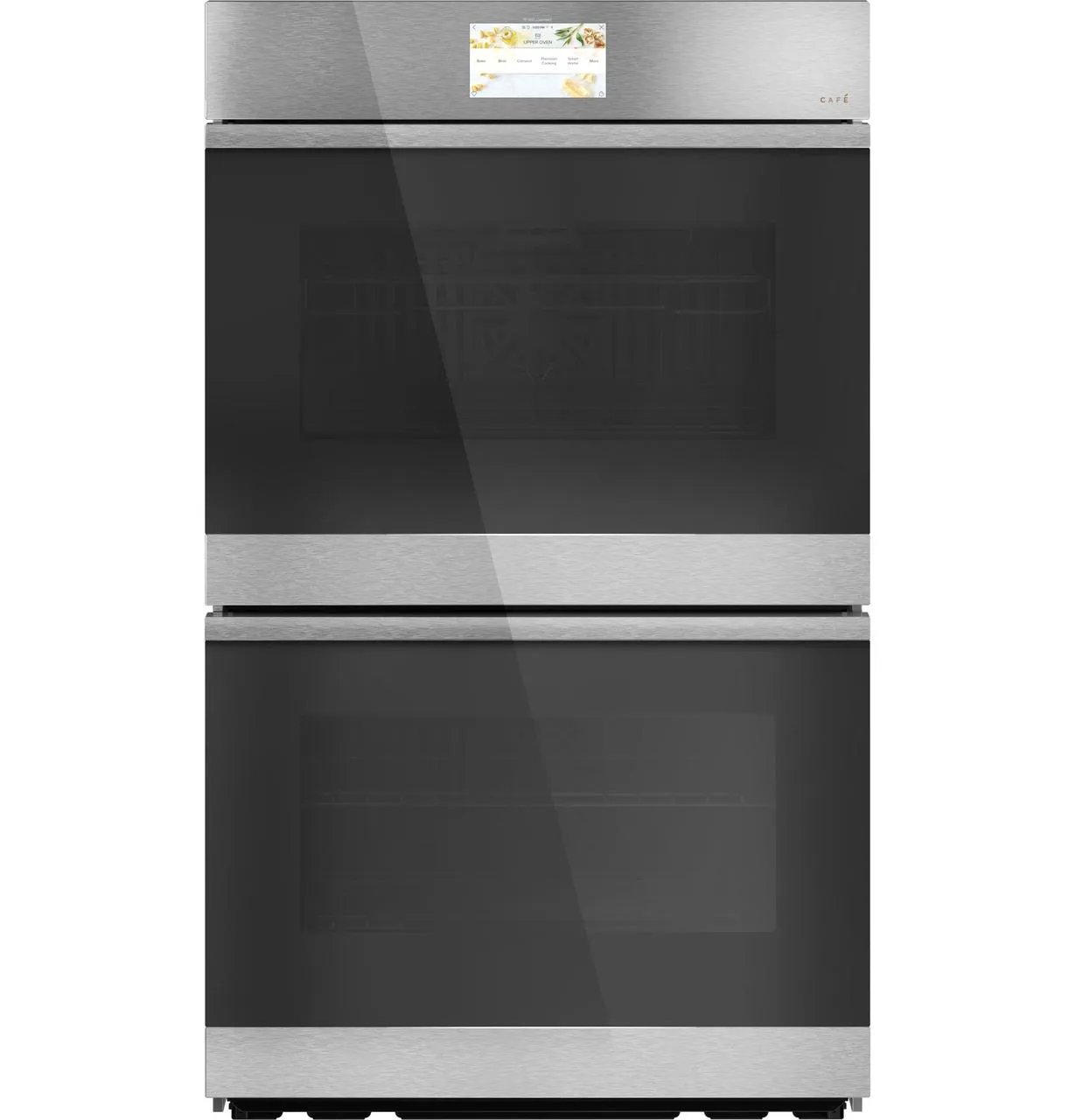 Cafe CTD90DM2NS5 Caf&#8482; Minimal Series 30 Smart Built-In Convection Double Wall Oven In Platinum Glass