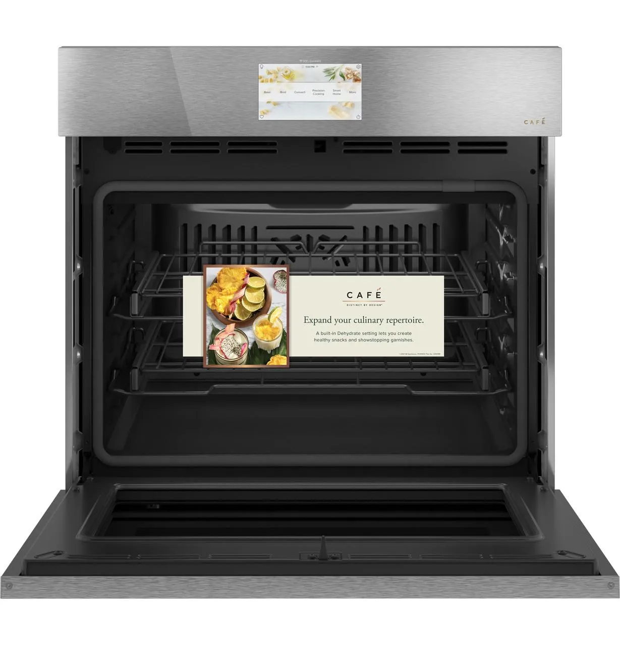 Cafe CTS90DM2NS5 Caf&#8482; Minimal Series 30 Smart Built-In Convection Single Wall Oven In Platinum Glass