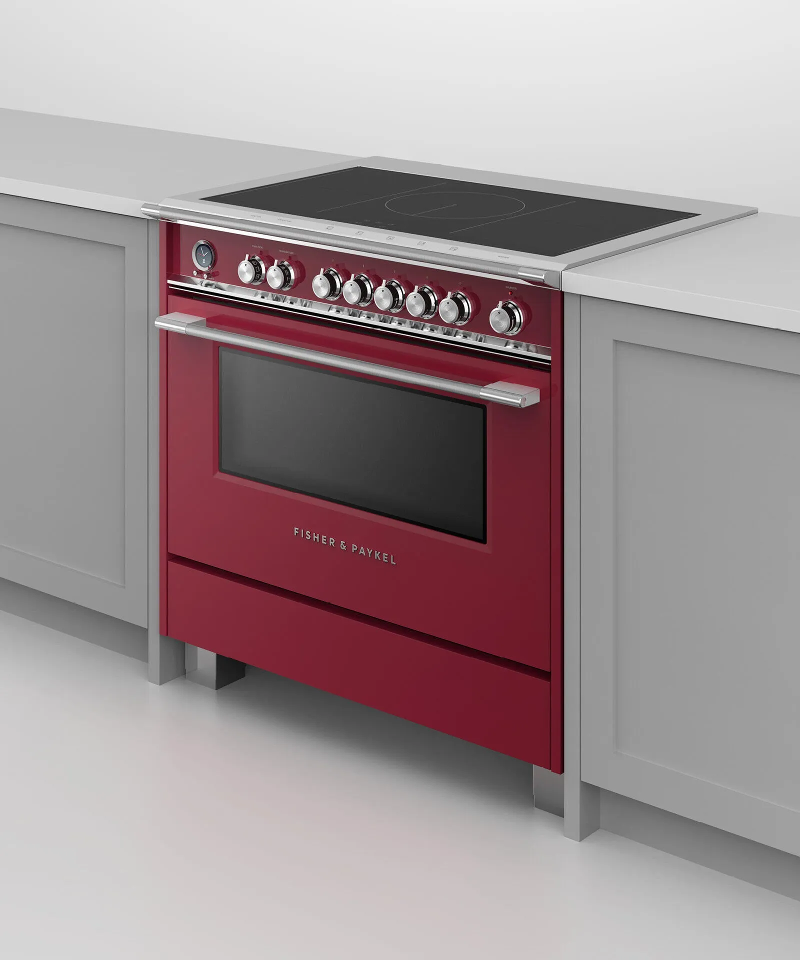 Fisher & Paykel OR36SCI6R1 Induction Range. 36. 5 Zones With Smartzone. Self-Cleaning