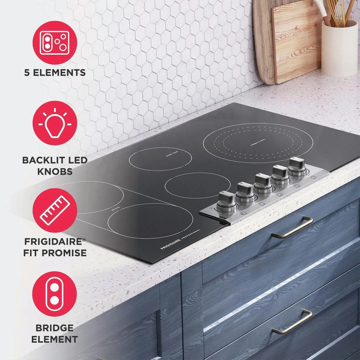 Frigidaire PCCE3680AF Frigidaire Professional 36 Electric Cooktop