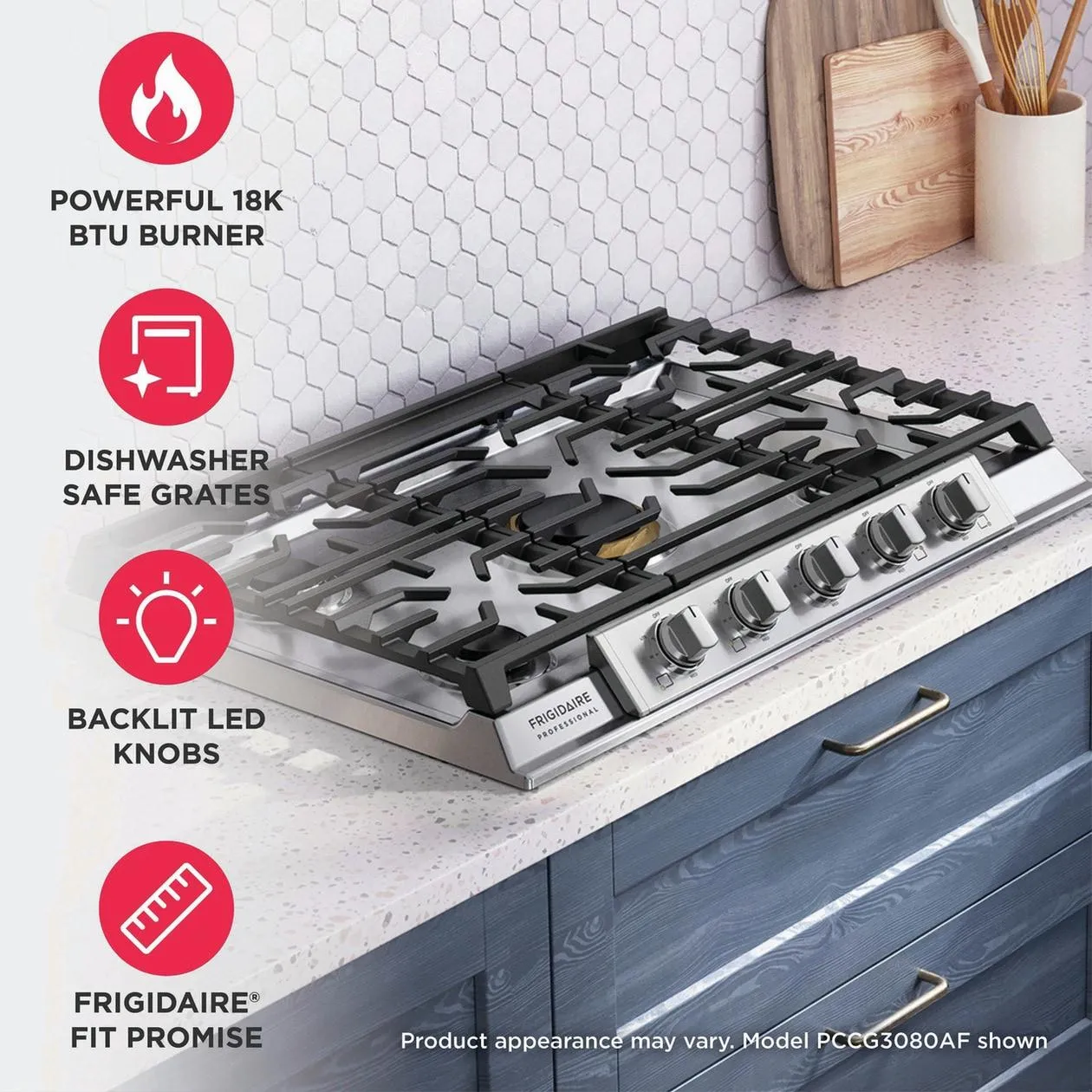 Frigidaire PCCG3680AS Frigidaire Professional 36 Gas Cooktop