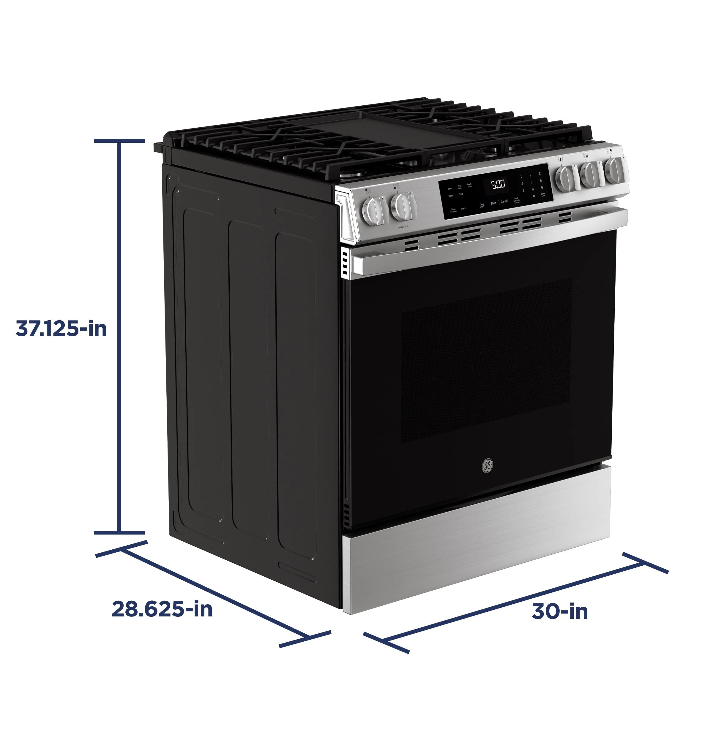 Ge Appliances GGS500PVSS Ge 30 Slide-In Front-Control Gas Range With Crisp Mode