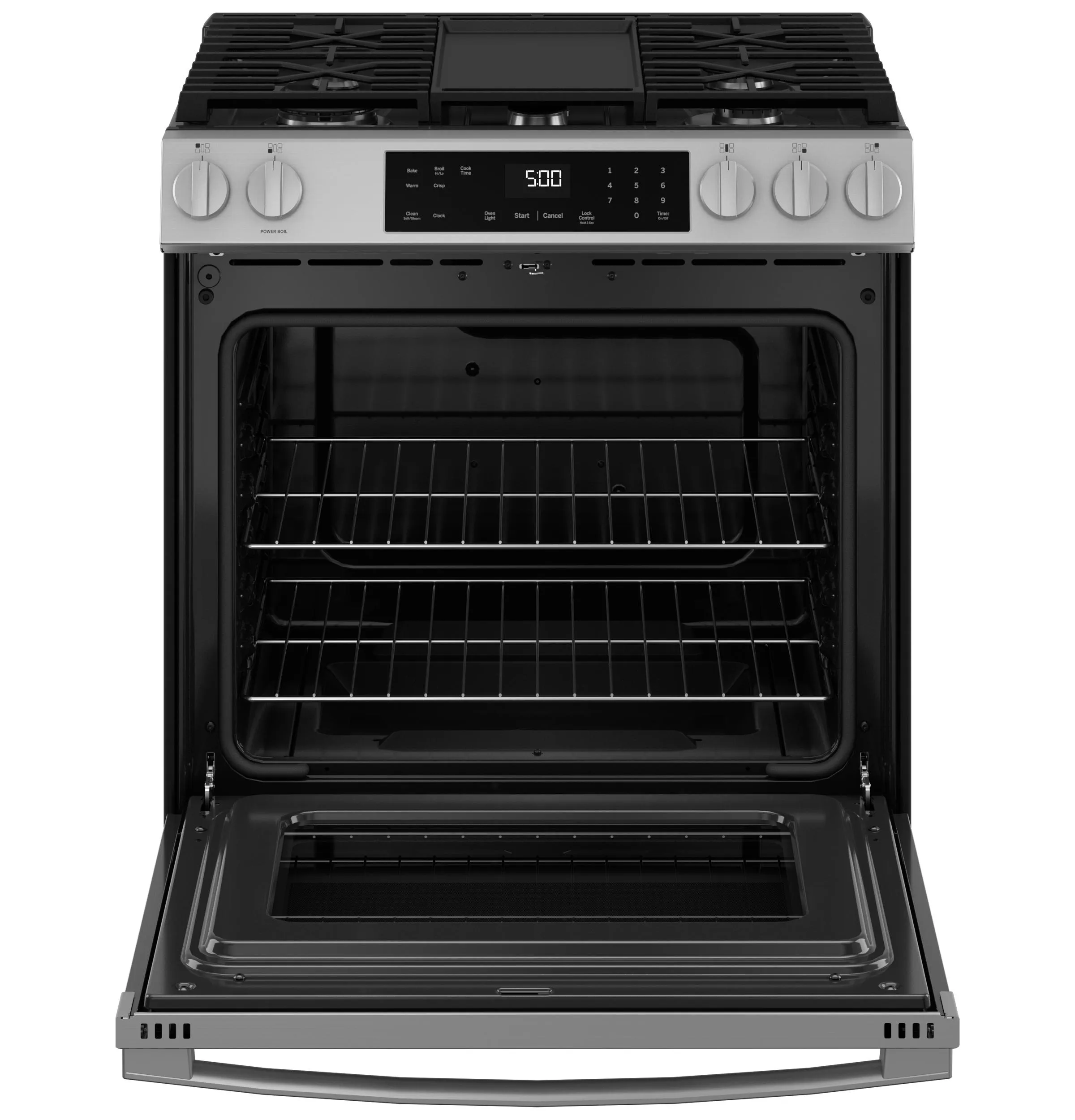 Ge Appliances GGS500PVSS Ge 30 Slide-In Front-Control Gas Range With Crisp Mode