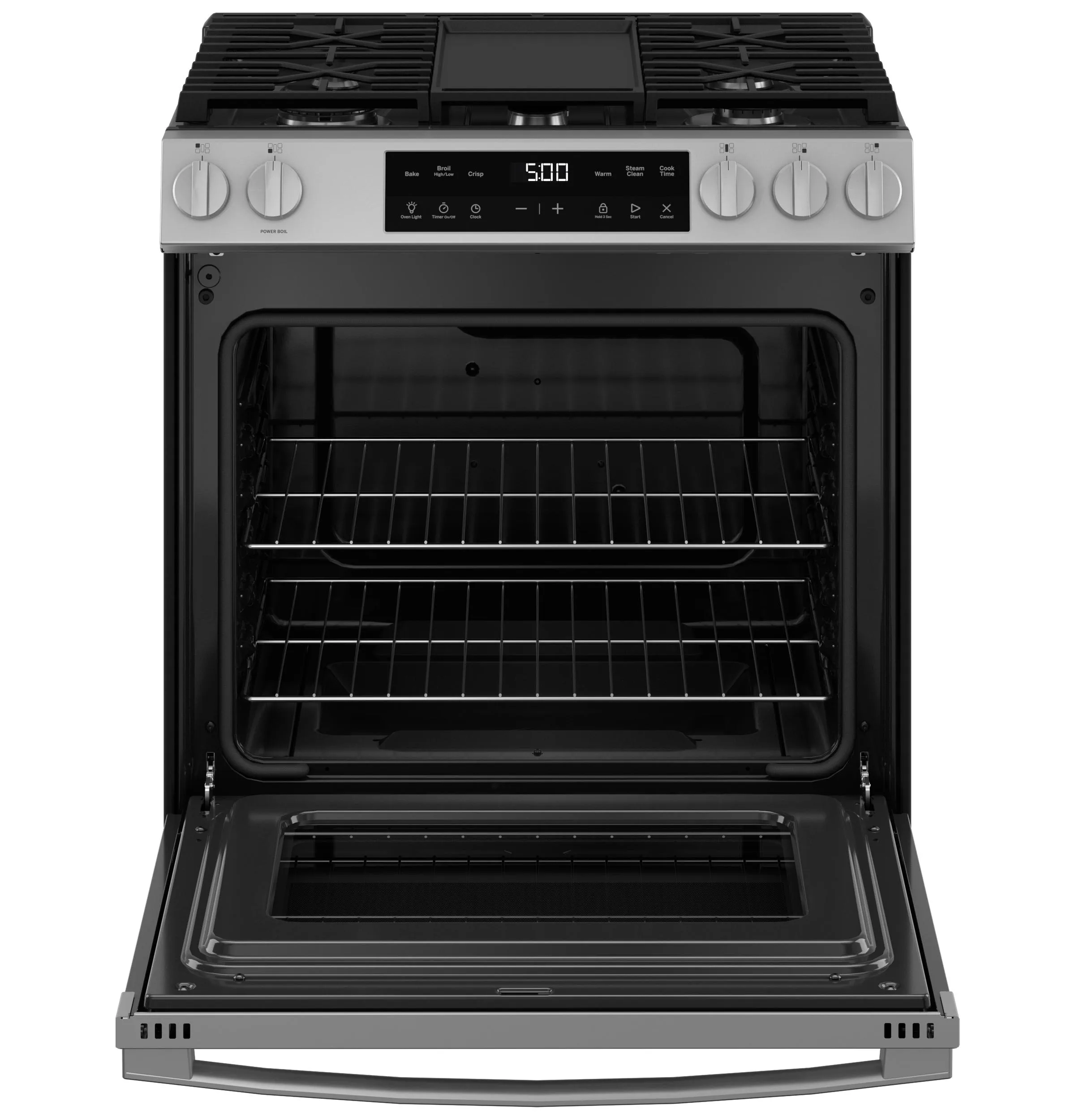 Ge Appliances GGS500SVSS Ge 30 Slide-In Front Control Gas Range With Crisp Mode