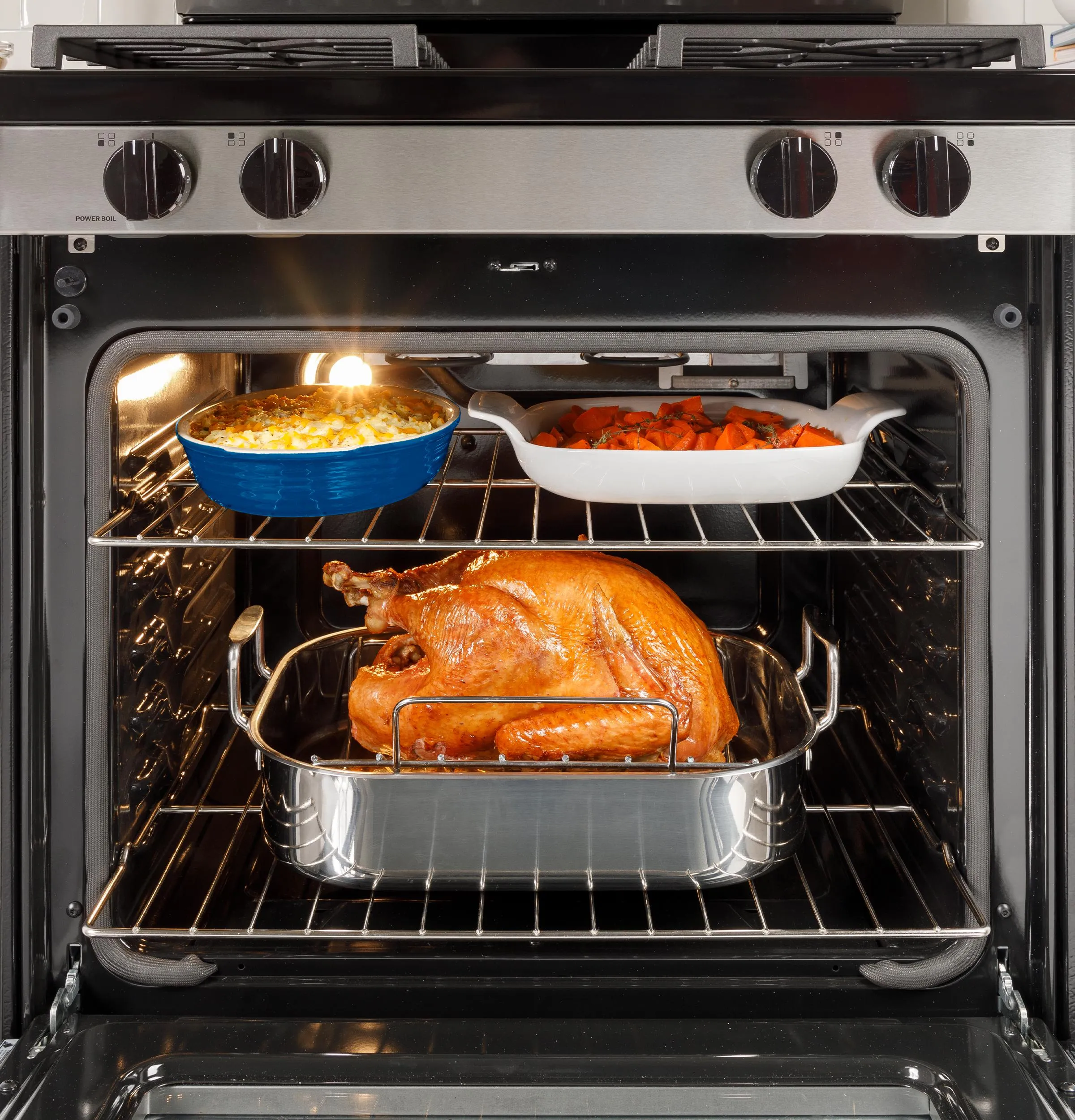 Ge Appliances GGS500SVSS Ge 30 Slide-In Front Control Gas Range With Crisp Mode