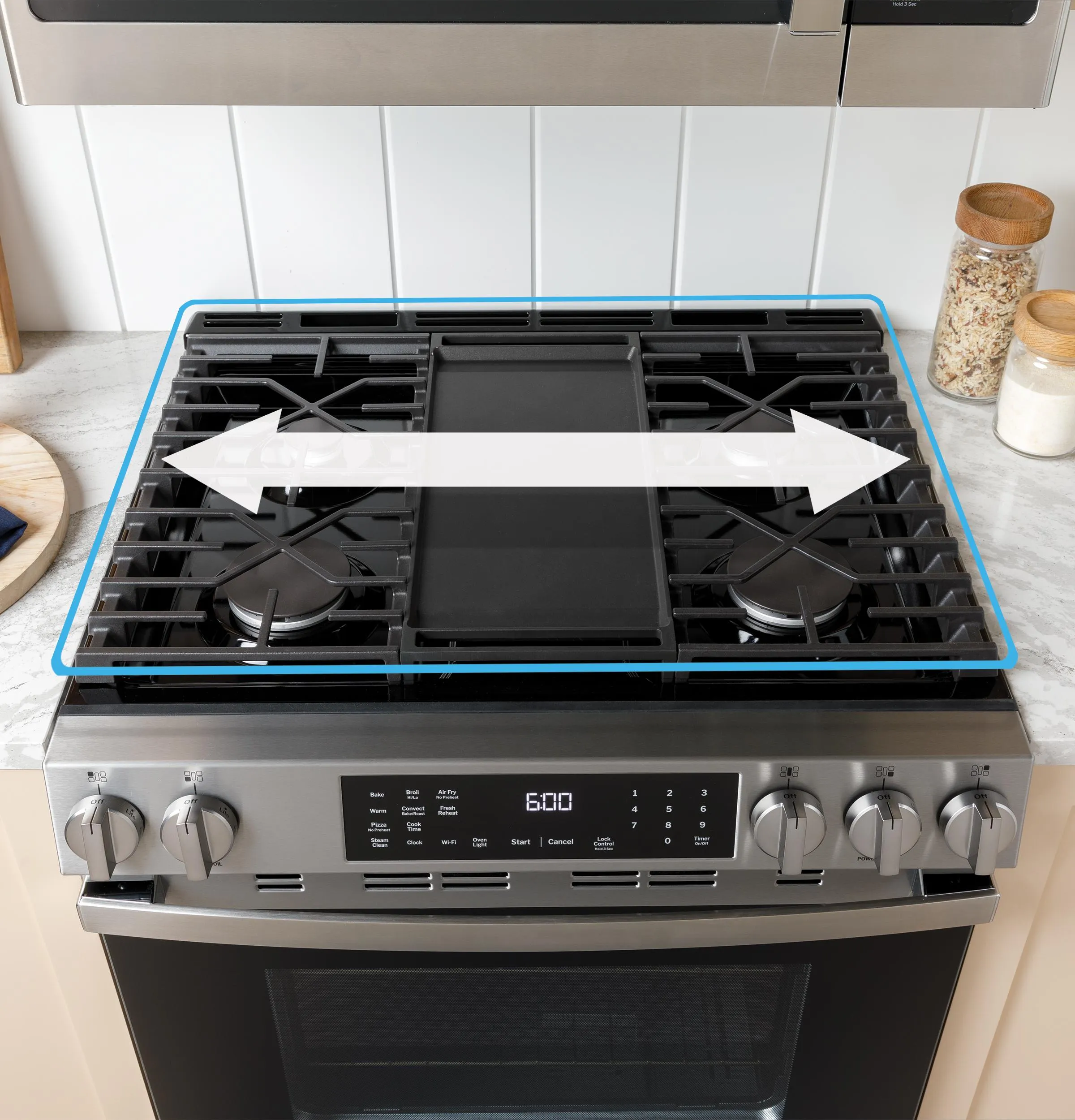 Ge Appliances GGS500SVSS Ge 30 Slide-In Front Control Gas Range With Crisp Mode
