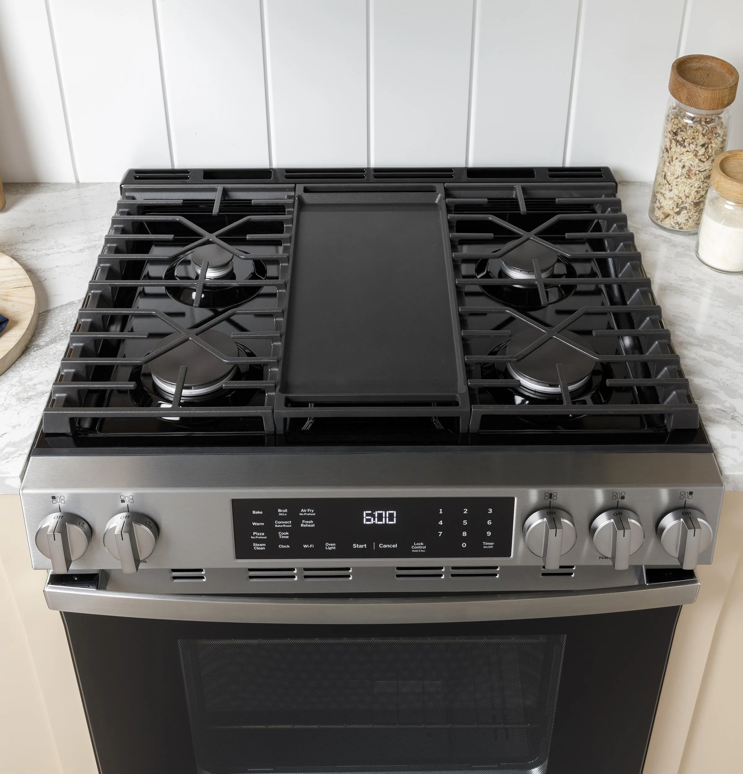 Ge Appliances GGS500SVSS Ge 30 Slide-In Front Control Gas Range With Crisp Mode