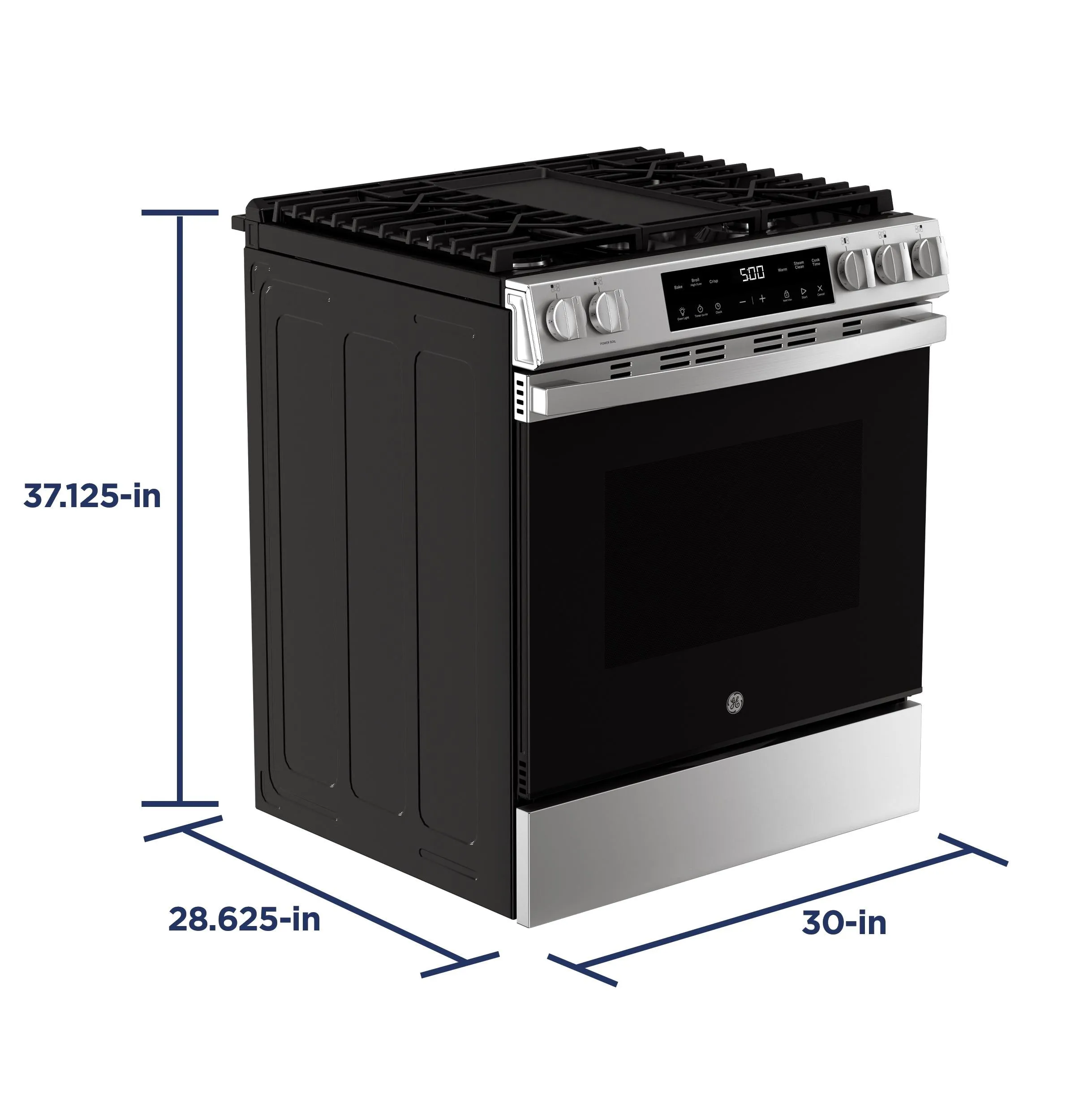 Ge Appliances GGS500SVSS Ge 30 Slide-In Front Control Gas Range With Crisp Mode