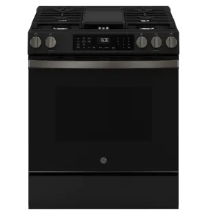 Ge Appliances GGS600AVDS Ge 30 Slide-In Front-Control Convection Gas Range With No Preheat Air Fry And Easywash&#8482; Oven Tray