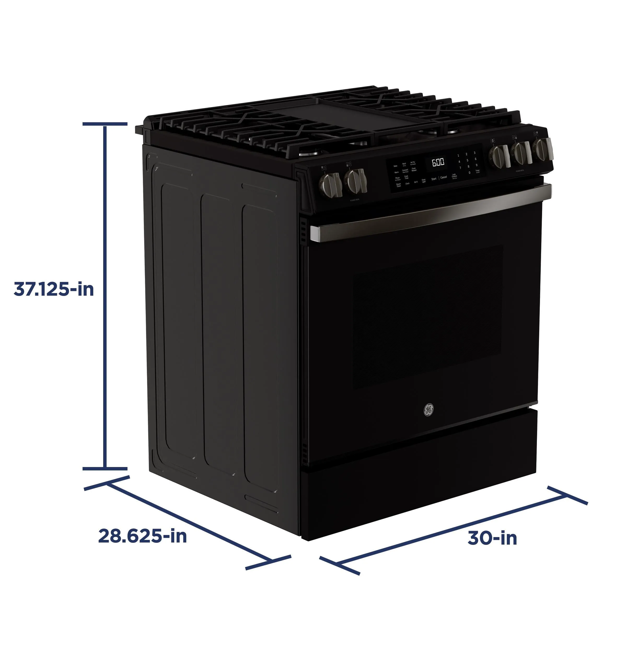 Ge Appliances GGS600AVDS Ge 30 Slide-In Front-Control Convection Gas Range With No Preheat Air Fry And Easywash&#8482; Oven Tray