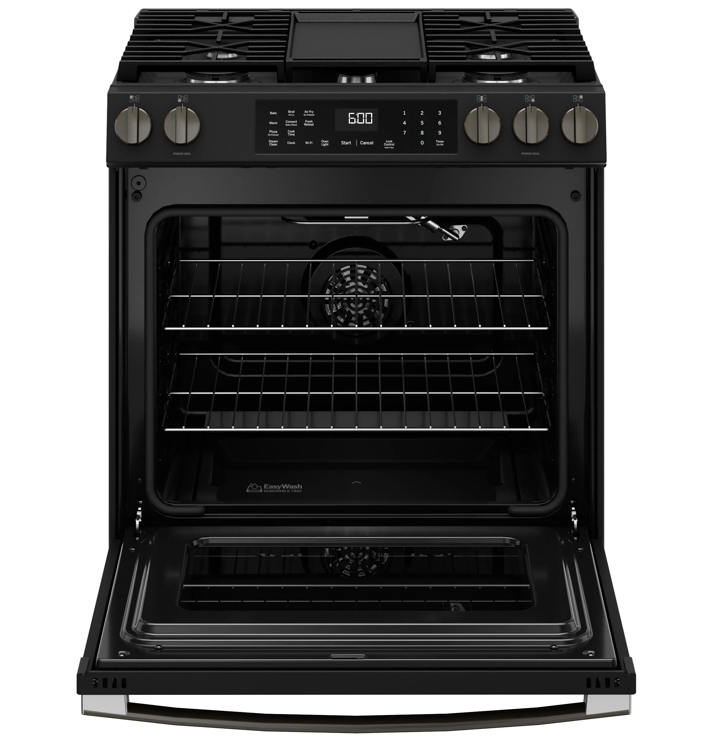 Ge Appliances GGS600AVDS Ge 30 Slide-In Front-Control Convection Gas Range With No Preheat Air Fry And Easywash&#8482; Oven Tray