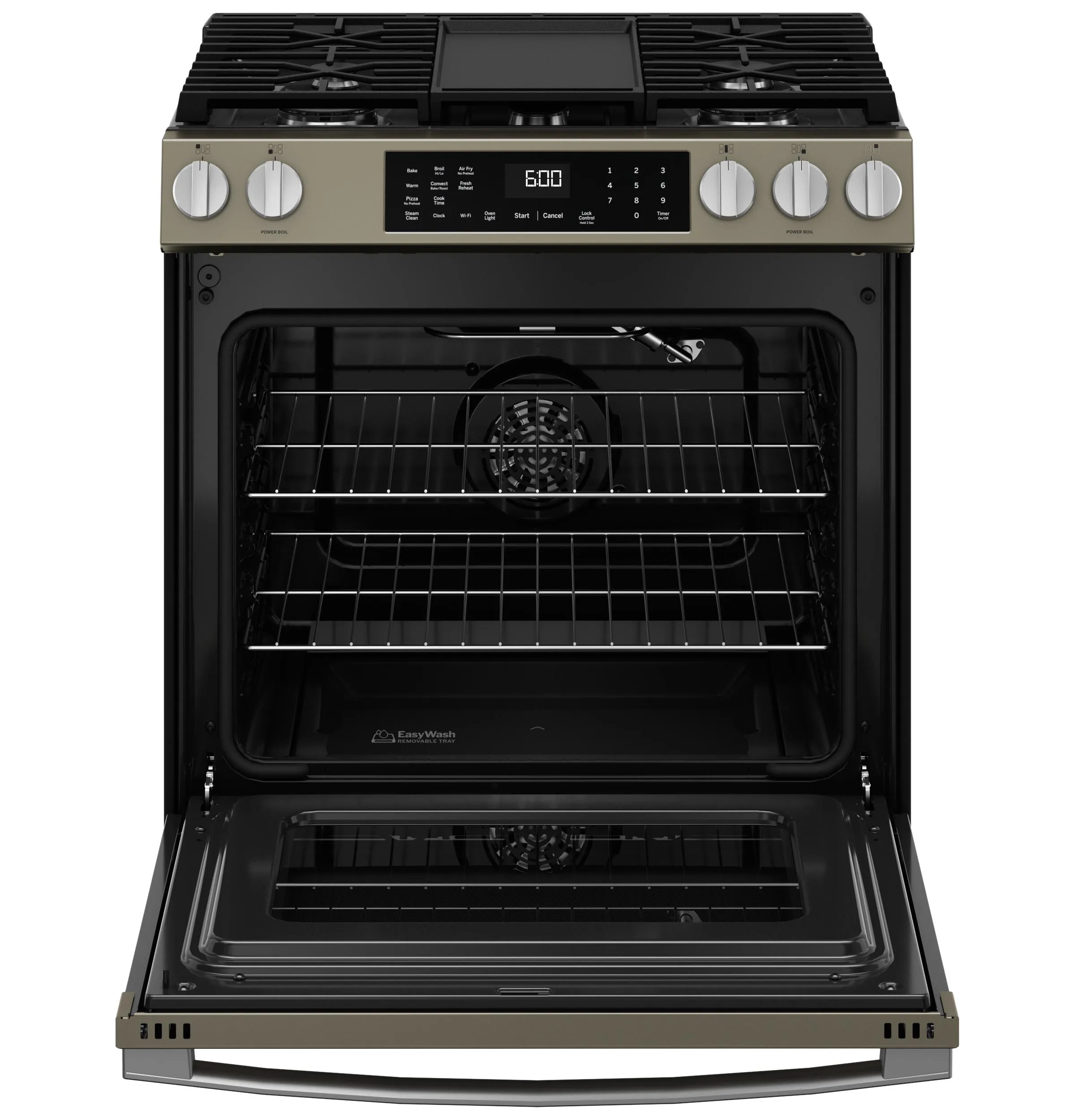 Ge Appliances GGS600AVES Ge 30 Slide-In Front-Control Convection Gas Range With No Preheat Air Fry And Easywash&#8482; Oven Tray