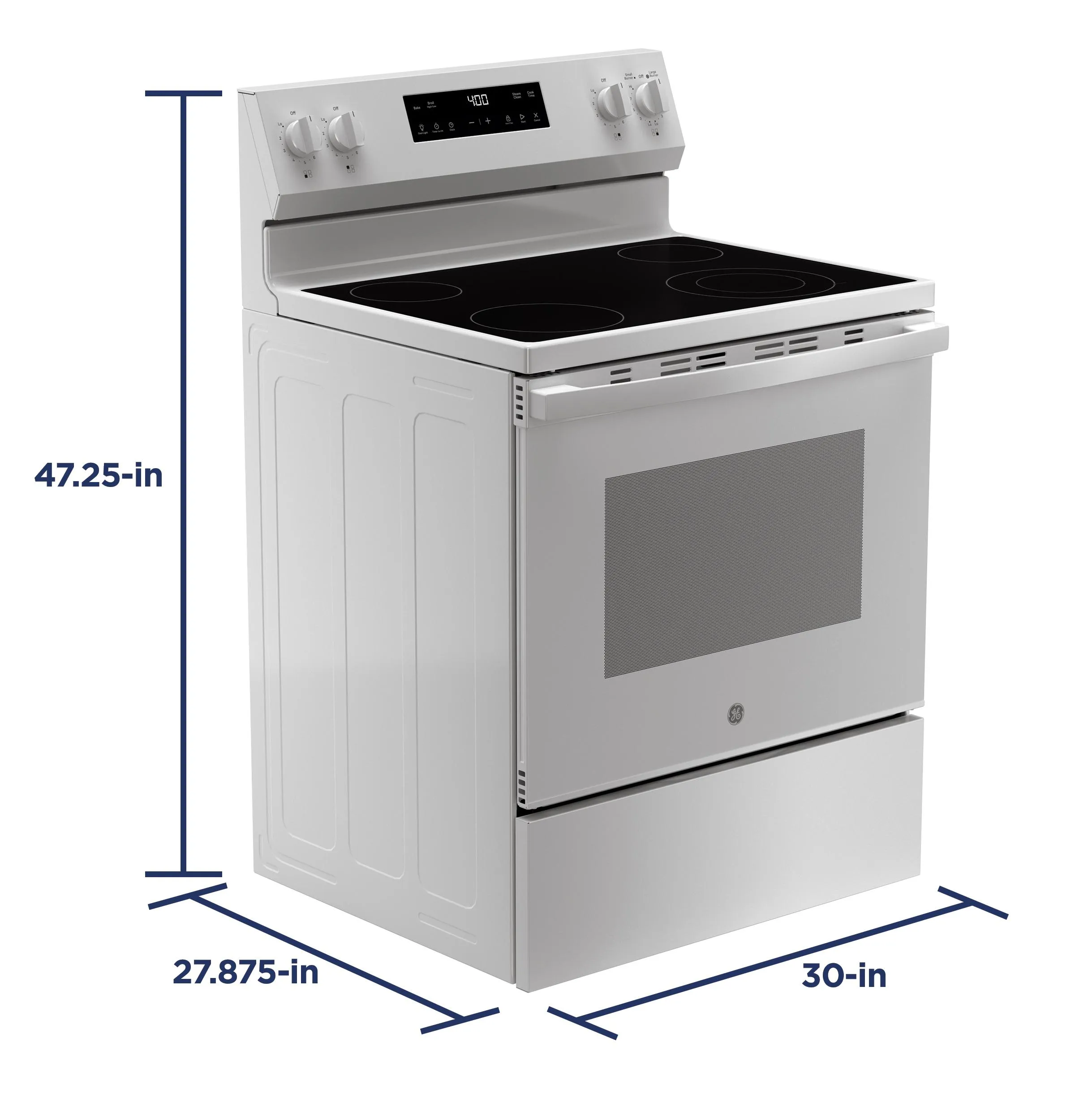 Ge Appliances GRF400SVWW Ge 30 Free-Standing Electric Range