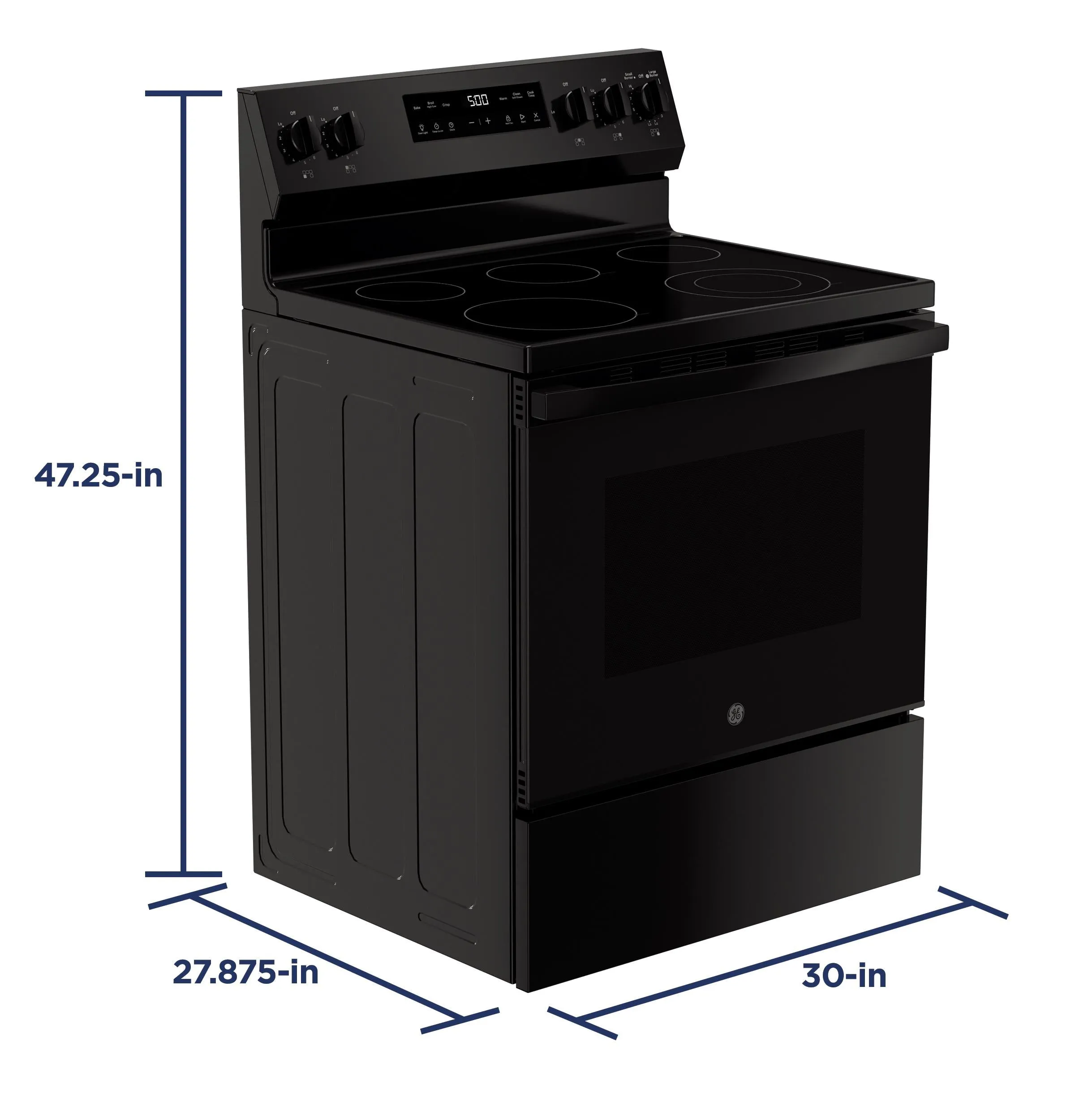 Ge Appliances GRF500PVBB Ge 30 Free-Standing Electric Range