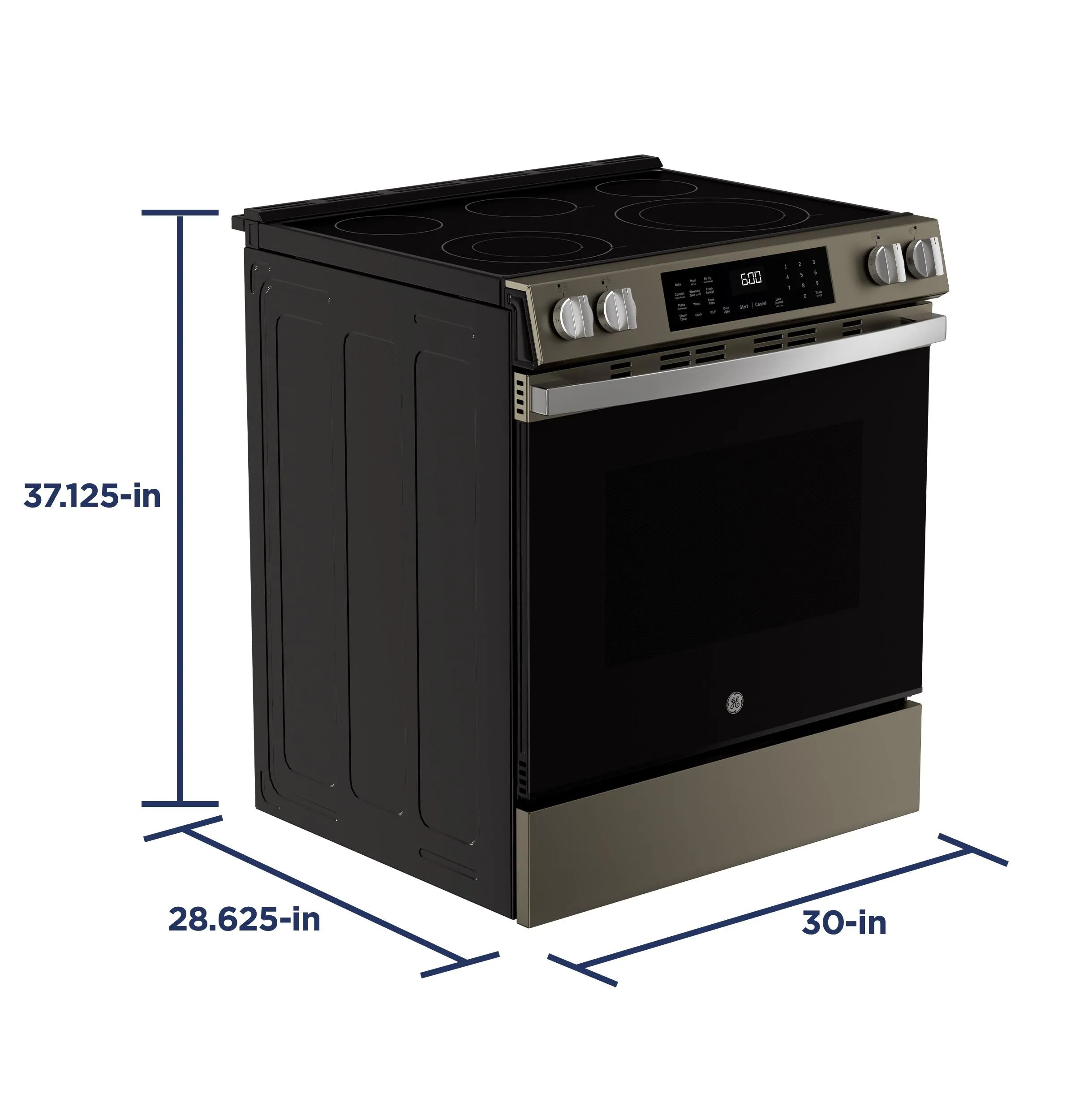 Ge Appliances GRS600AVES Ge 30 Slide-In Electric Convection Range With No Preheat Air Fry And Easywash&#8482; Oven Tray