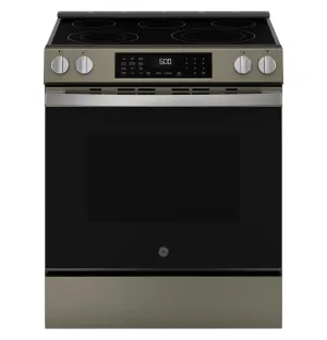Ge Appliances GRS600AVES Ge 30 Slide-In Electric Convection Range With No Preheat Air Fry And Easywash&#8482; Oven Tray