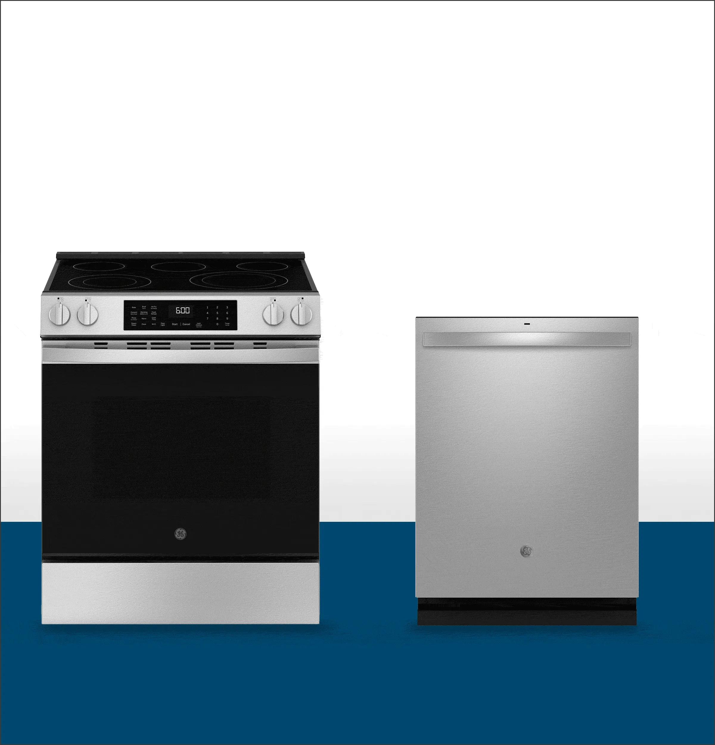 Ge Appliances GRS600AVFS Ge 30 Slide-In Electric Convection Range With No Preheat Air Fry And Easywash&#8482; Oven Tray
