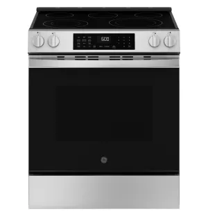 Ge Appliances GRS600AVFS Ge 30 Slide-In Electric Convection Range With No Preheat Air Fry And Easywash&#8482; Oven Tray