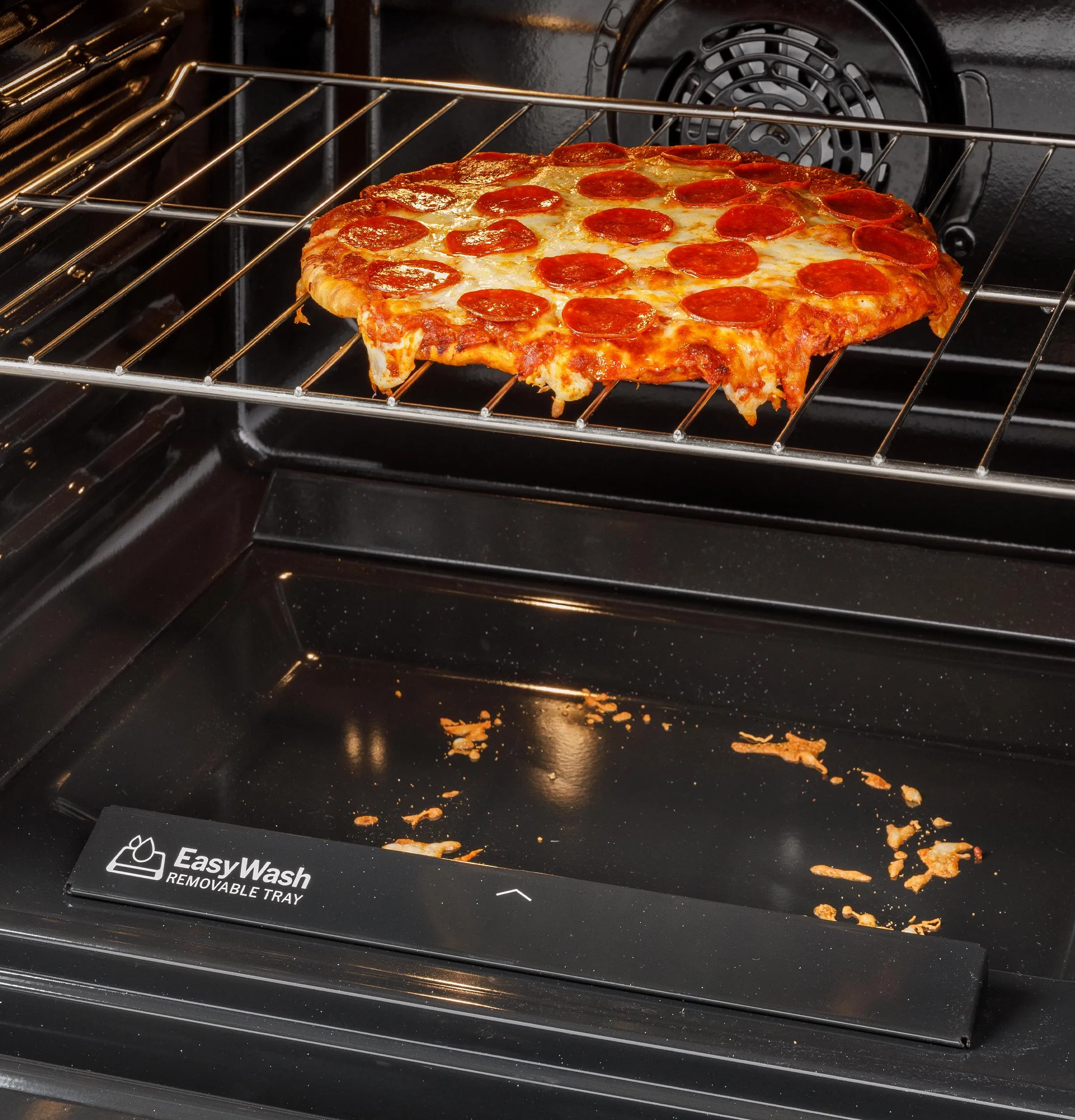 Ge Appliances GRS600AVFS Ge 30 Slide-In Electric Convection Range With No Preheat Air Fry And Easywash&#8482; Oven Tray