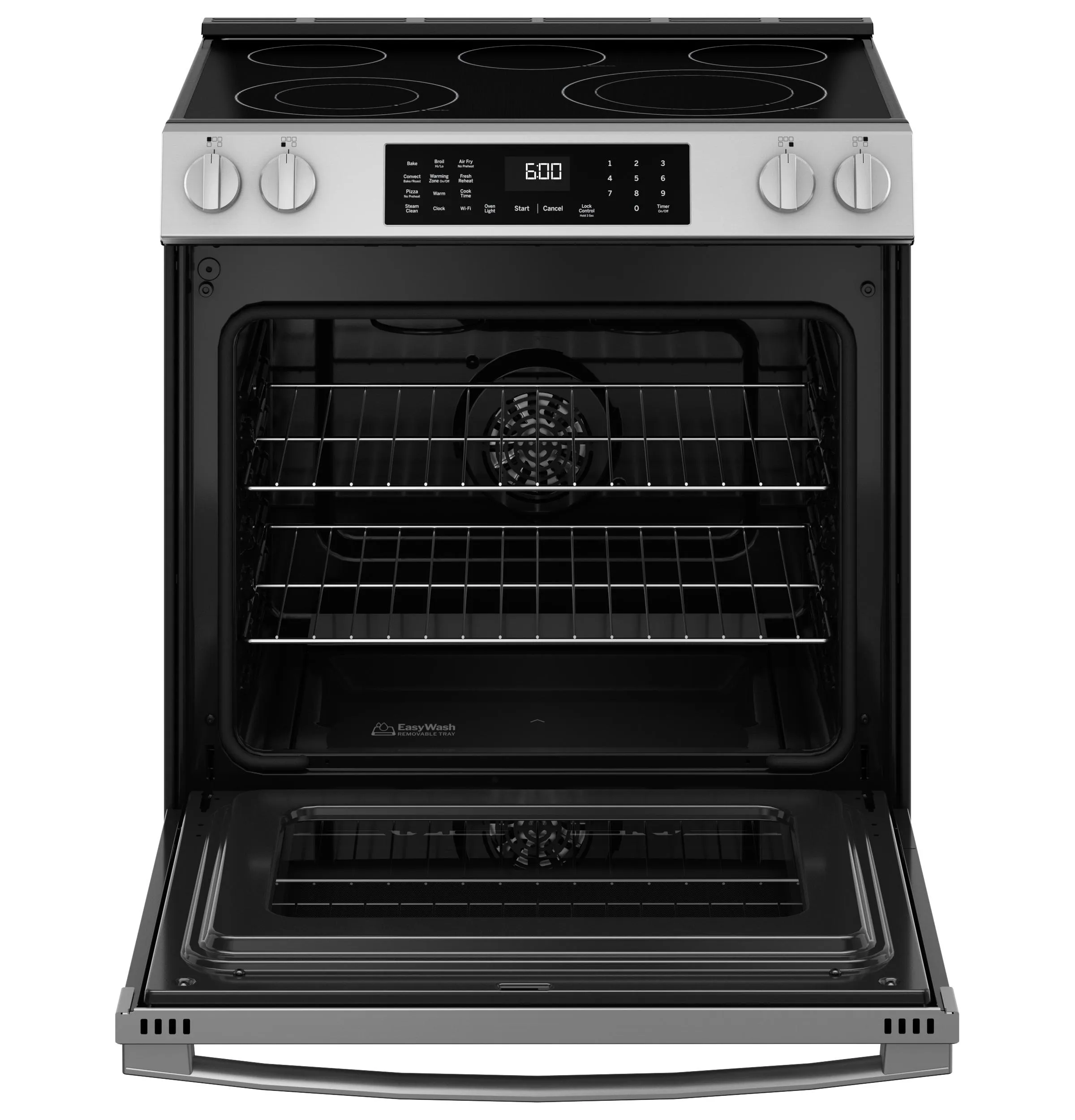 Ge Appliances GRS600AVFS Ge 30 Slide-In Electric Convection Range With No Preheat Air Fry And Easywash&#8482; Oven Tray